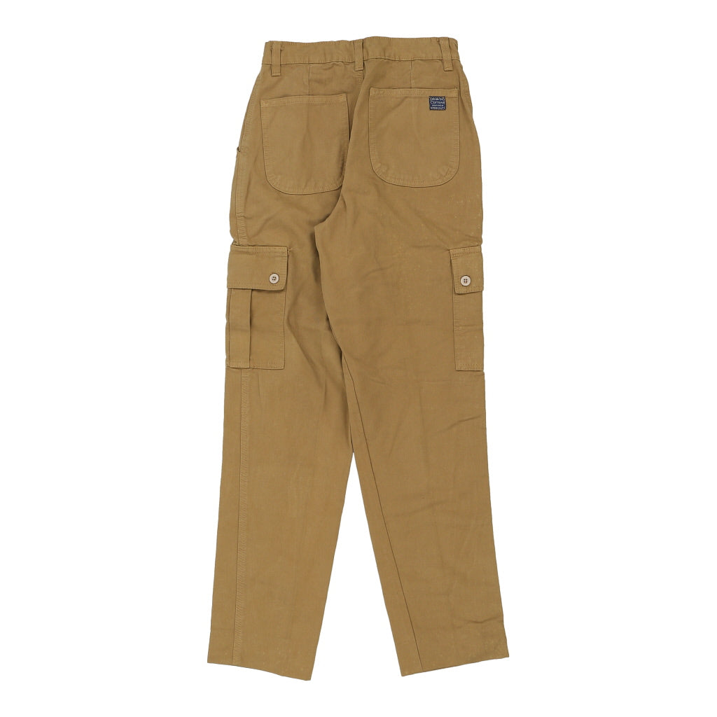 Drawing Cottons Cargo Trousers - 24W UK 6 Beige Cotton Refurbished - Thrifted (note: this is a term often used to describe second- refurbished available on Cerqular