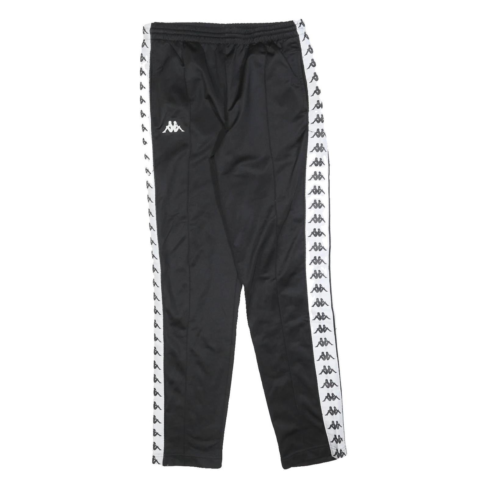 Buy KAPPA Mens Joggers Black & White S W28 L30 Track Pants Slim Tapered Logo Tape Refurbished - $25.99 KAPPA Mens Joggers Black & White S W28 L30 Track Pants Slim Tapered Logo Tape Refurbished - N/A refurbished available on Cerqular
