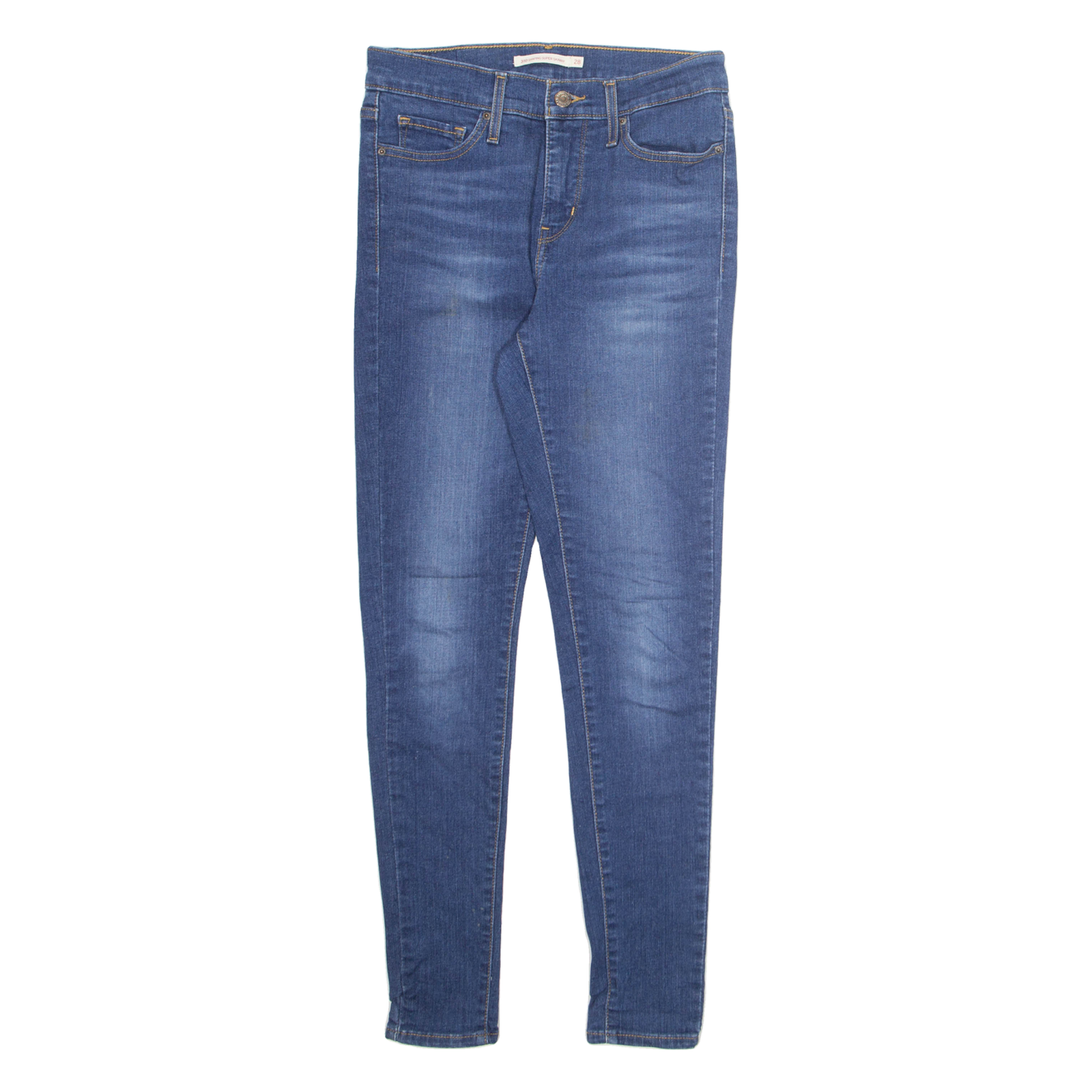 LEVI'S Womens Jeans Blue Slim Skinny Stone Wash W28 L30 Refurbished - N/A refurbished available on Cerqular