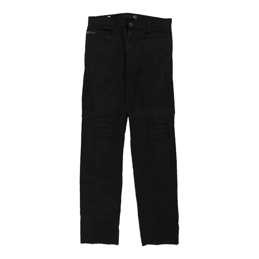 Just Cavalli Trousers - 34W UK 12 Black Cotton Refurbished - Thrifted (note: this is a term often used to describe second- refurbished available on Cerqular