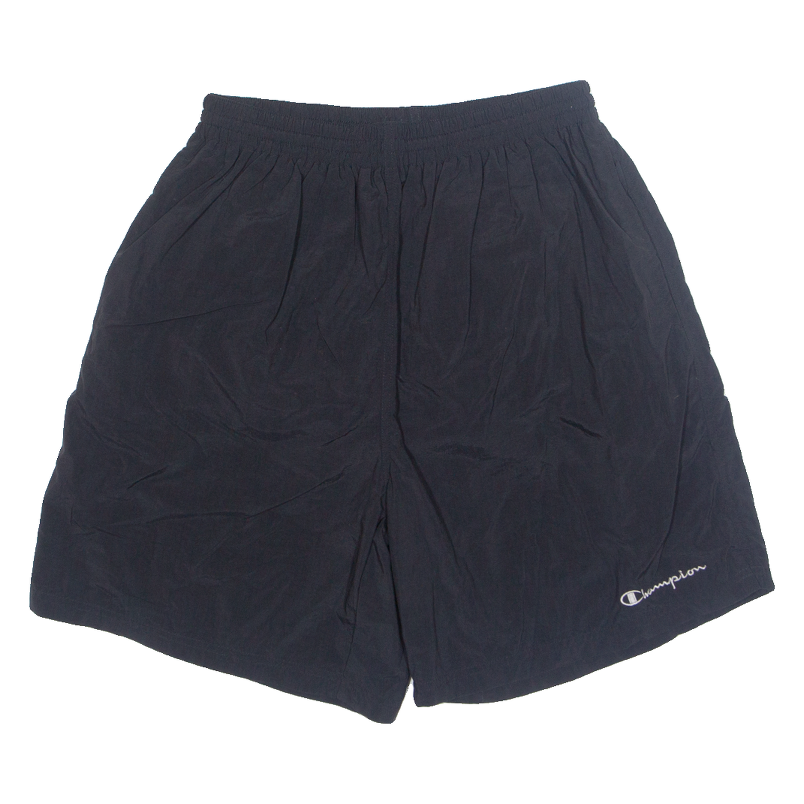 CHAMPION Mesh Lined Mens Swimming Shorts Black Relaxed L W26 Refurbished - N/A refurbished available on Cerqular