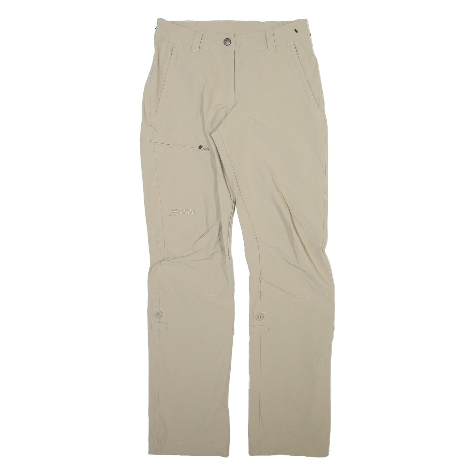 MAIER SPORTS Womens Trousers Beige Regular Straight W26 L30 Refurbished - N/A refurbished available on Cerqular