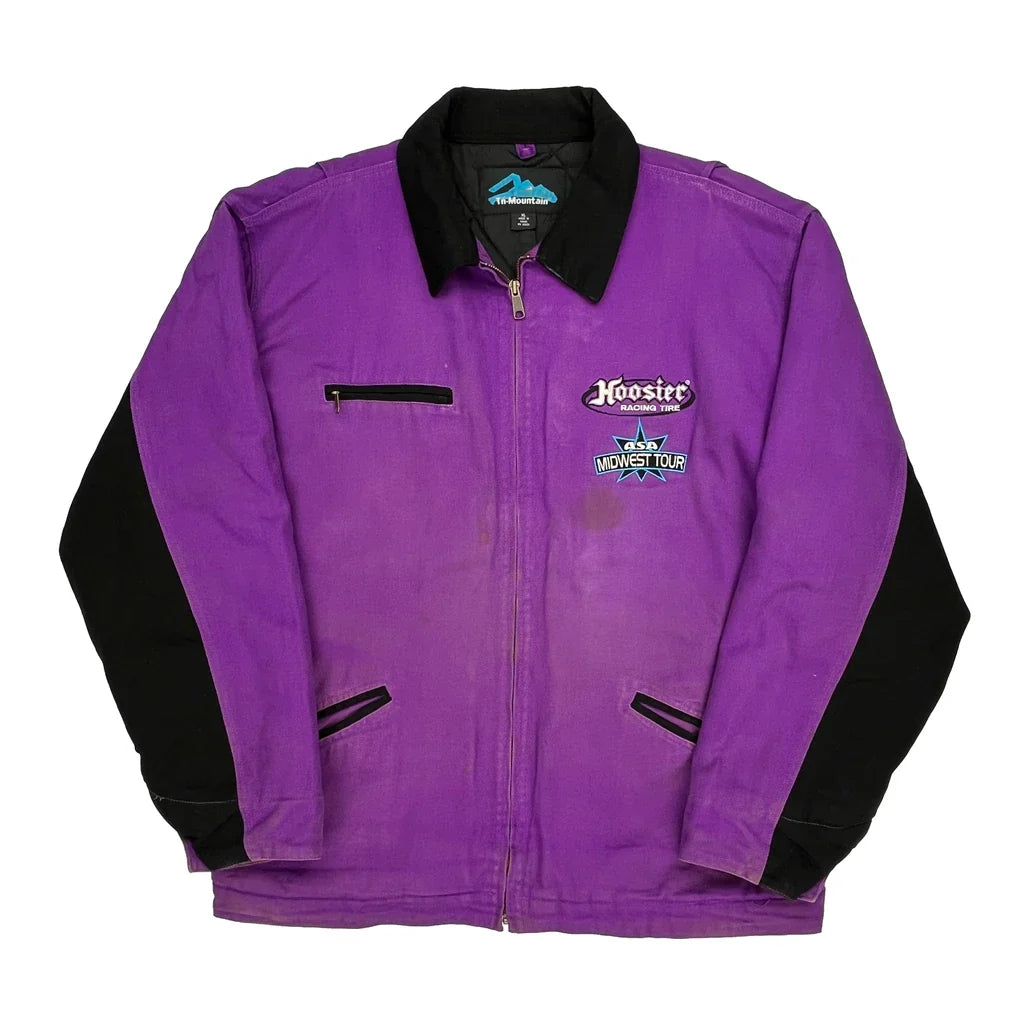 Midwest Tour Tri-Mountain Workwear Jacket - XL Black Polyester Refurbished - Thrifted (note: this is a term often used to describe second- refurbished available on Cerqular
