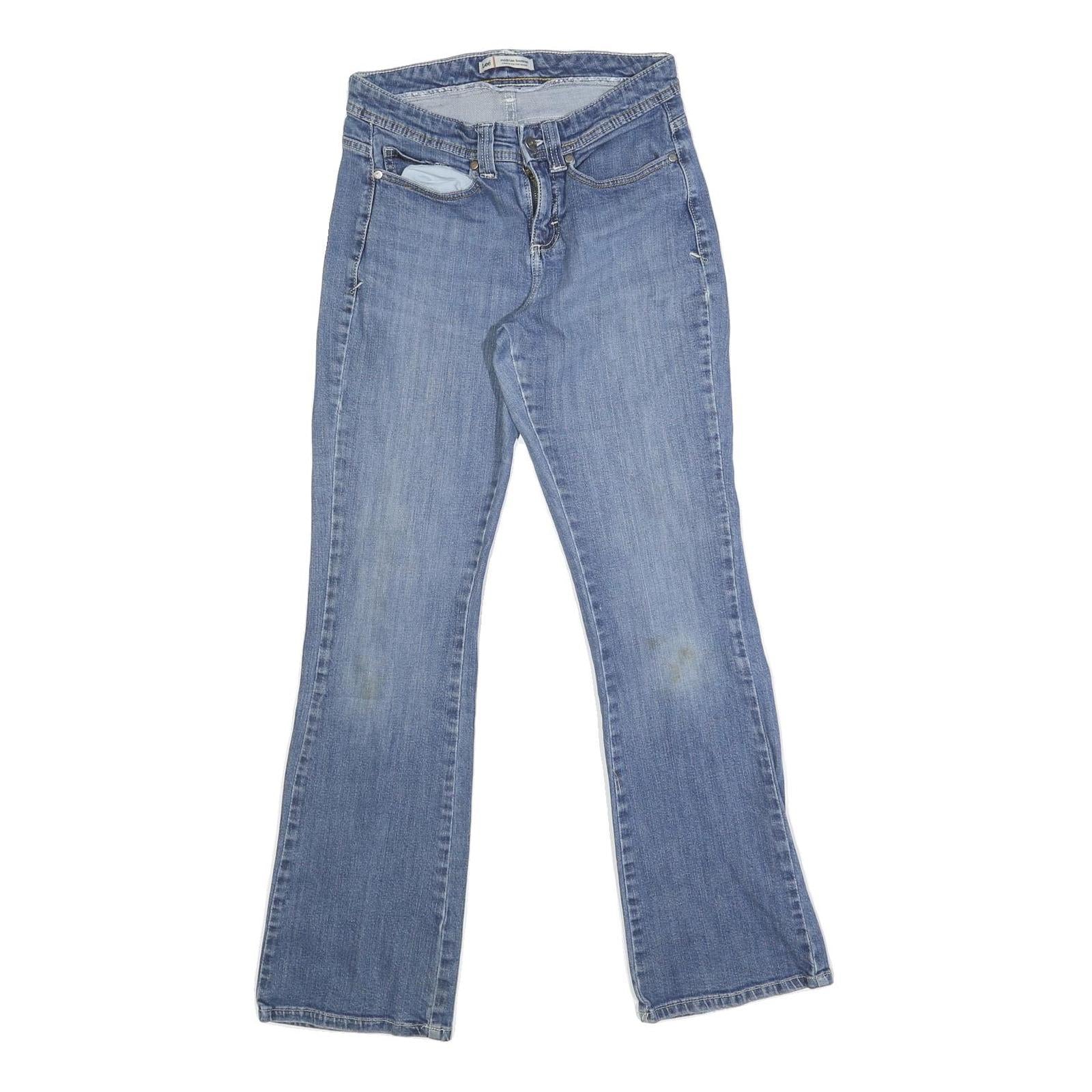 LEE Mens Regular Fit Straight Blue Denim W28 L31 Zip Closure Classic Style Jeans Refurbished - N/A refurbished available on Cerqular