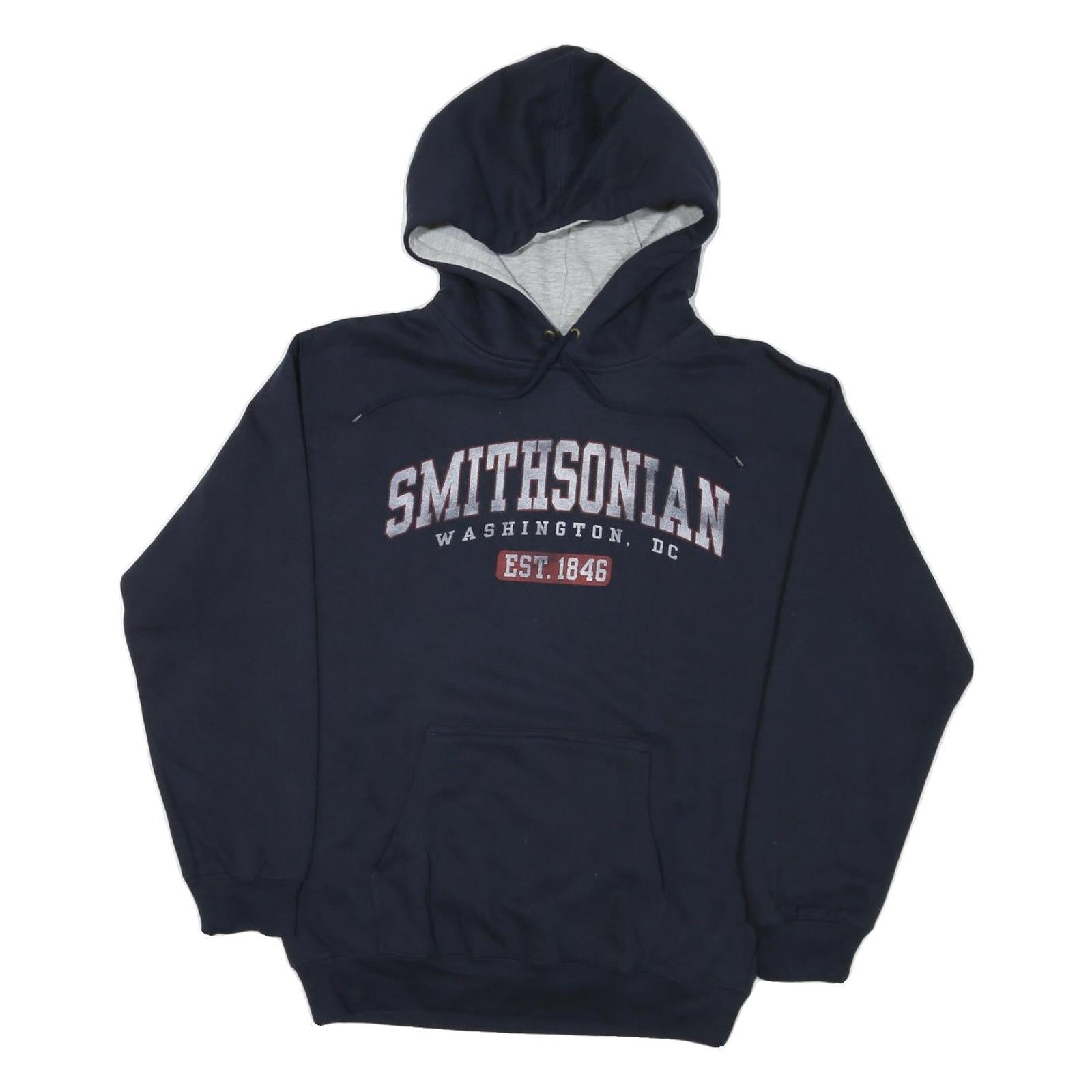 PRAIRIE MOUNTAIN Mens Navy Blue Smithsonian Washington DC Pullover Hoodie L Refurbished - N/A refurbished available on Cerqular