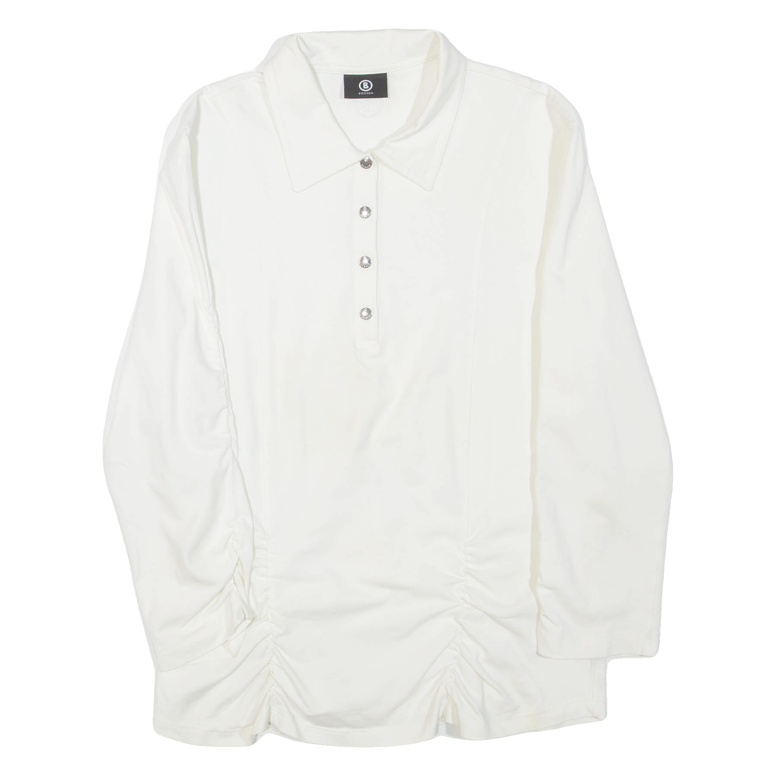 BOGNER Womens Shirt White Collared Long Sleeve M Refurbished - N/A refurbished available on Cerqular