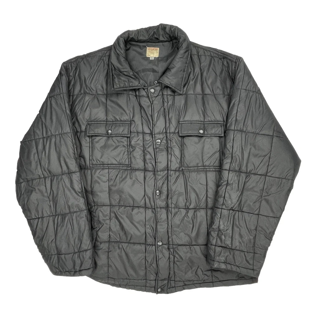 Levis Puffer - XL Grey Polyester Refurbished - Thrifted (note: this is a term often used to describe second- refurbished available on Cerqular