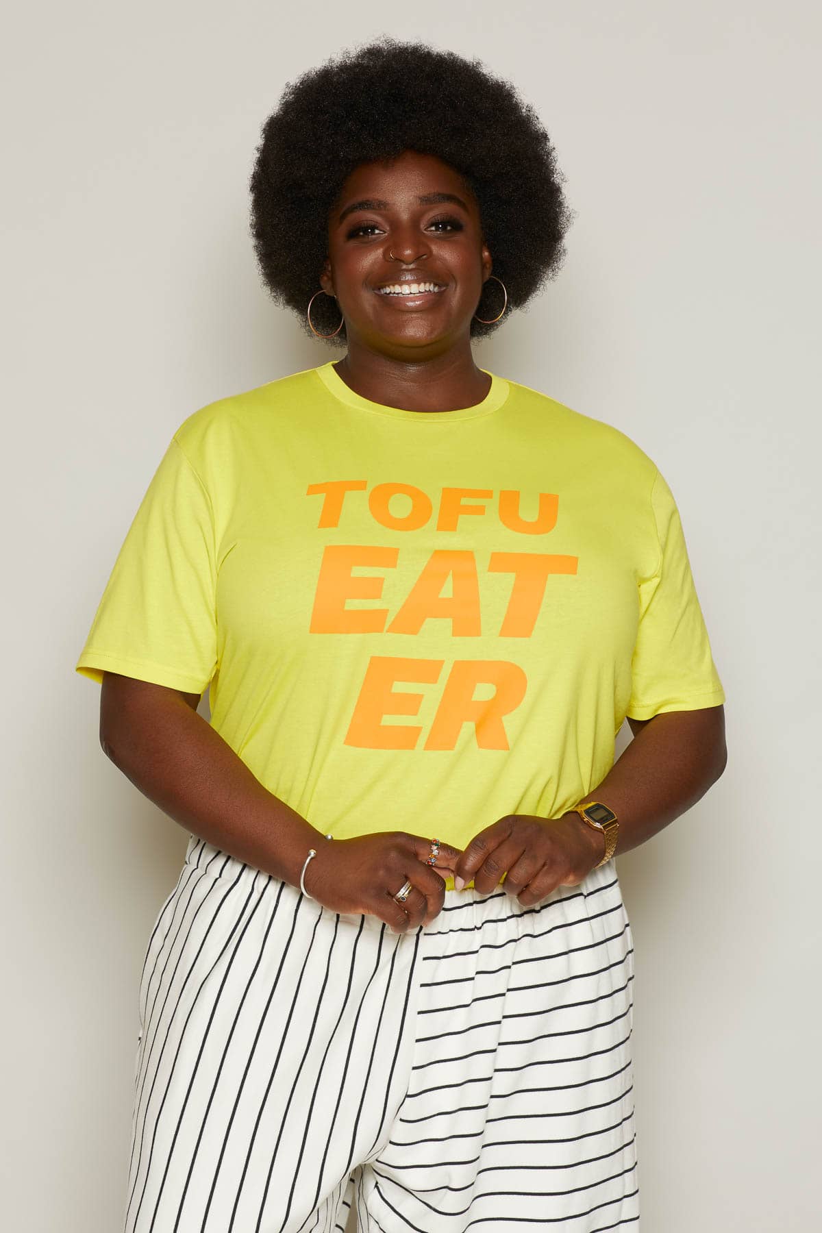 Tofu Eater T-Shirt (Yellow) | size: S Refurbished - N/A refurbished available on Cerqular