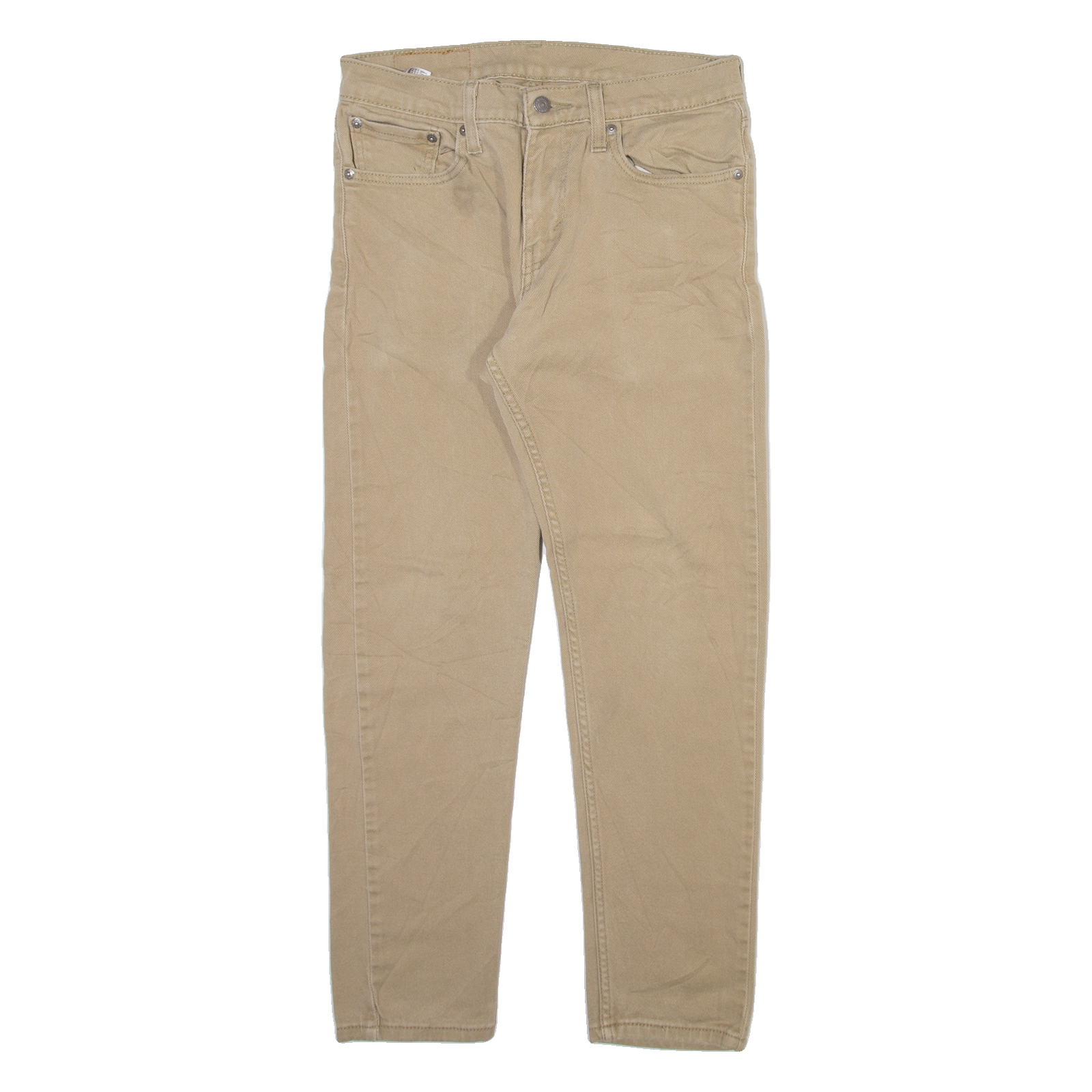 LEVI'S 512 Mens Trousers Beige Regular Tapered W29 L27 Refurbished - N/A refurbished available on Cerqular