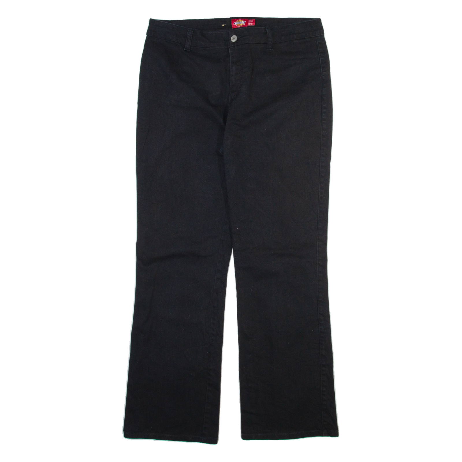 DICKIES Womens Trousers Black Regular Straight W30 L28 Refurbished - N/A refurbished available on Cerqular