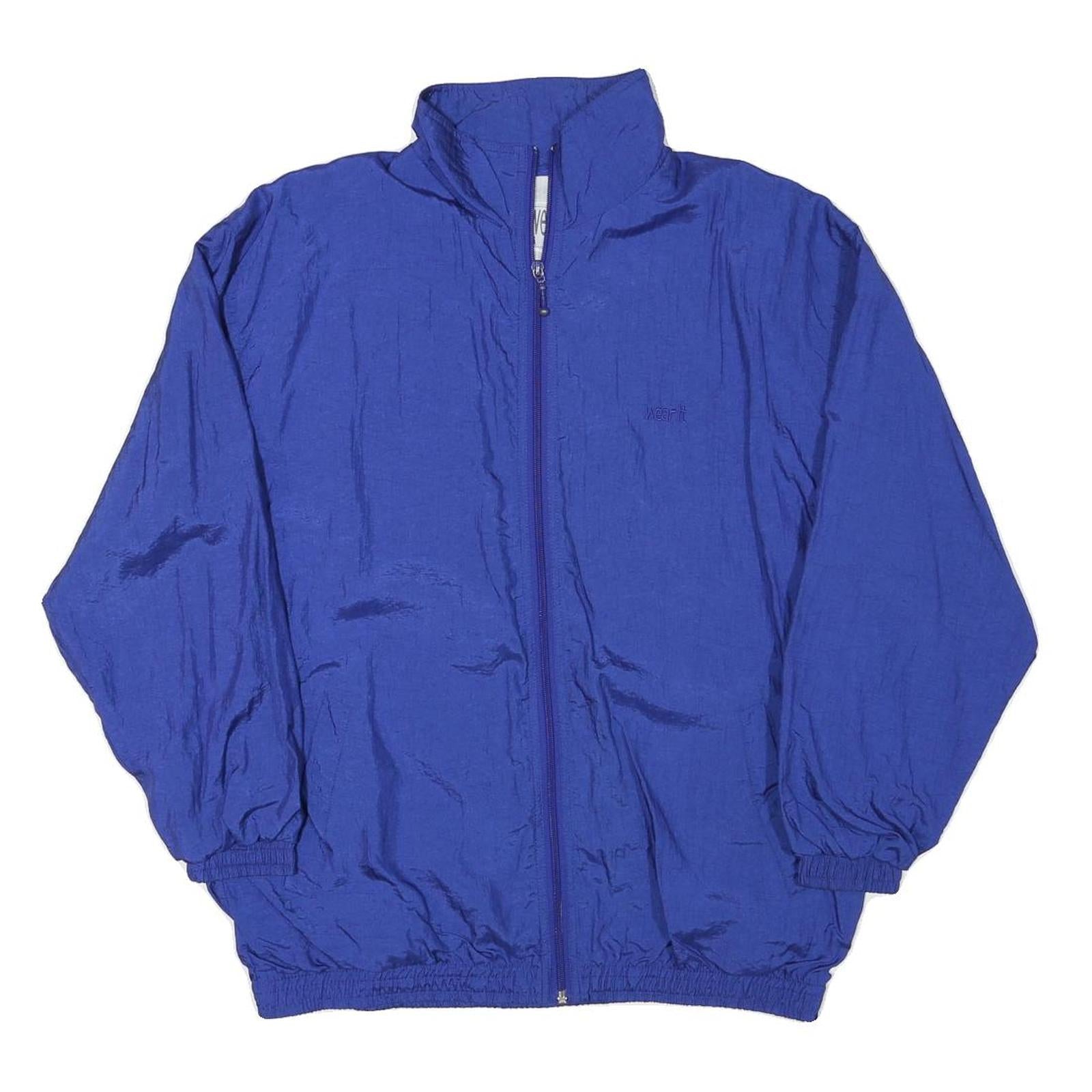 WEAR IT Mens Blue Jacket M Polyester Blend Plain Zip Closure Casual Outerwear Refurbished - N/A refurbished available on Cerqular