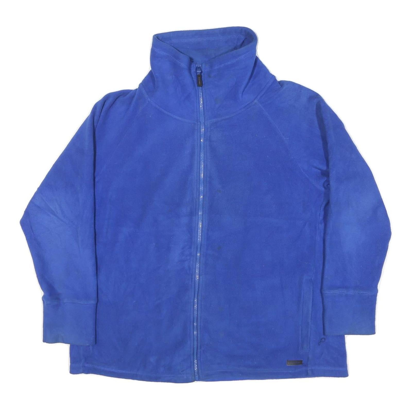 CALVIN KLEIN Mens Blue Polyester Blend Zip Jacket XL Performance Casual Refurbished - N/A refurbished available on Cerqular