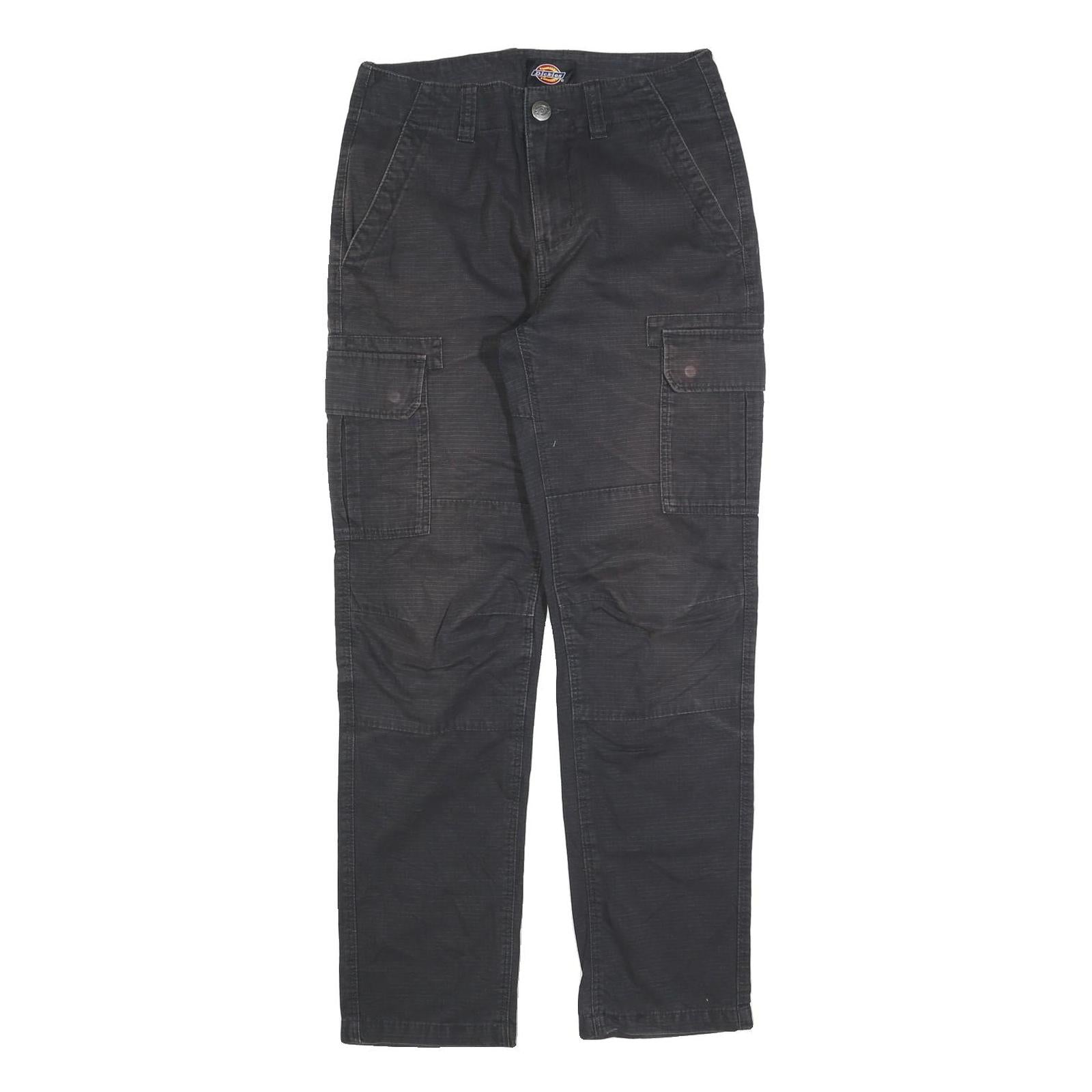 DICKIES Womens Cotton Blend Black Slim Cargo Trousers W28 L30 Workwear Utility Refurbished - N/A refurbished available on Cerqular