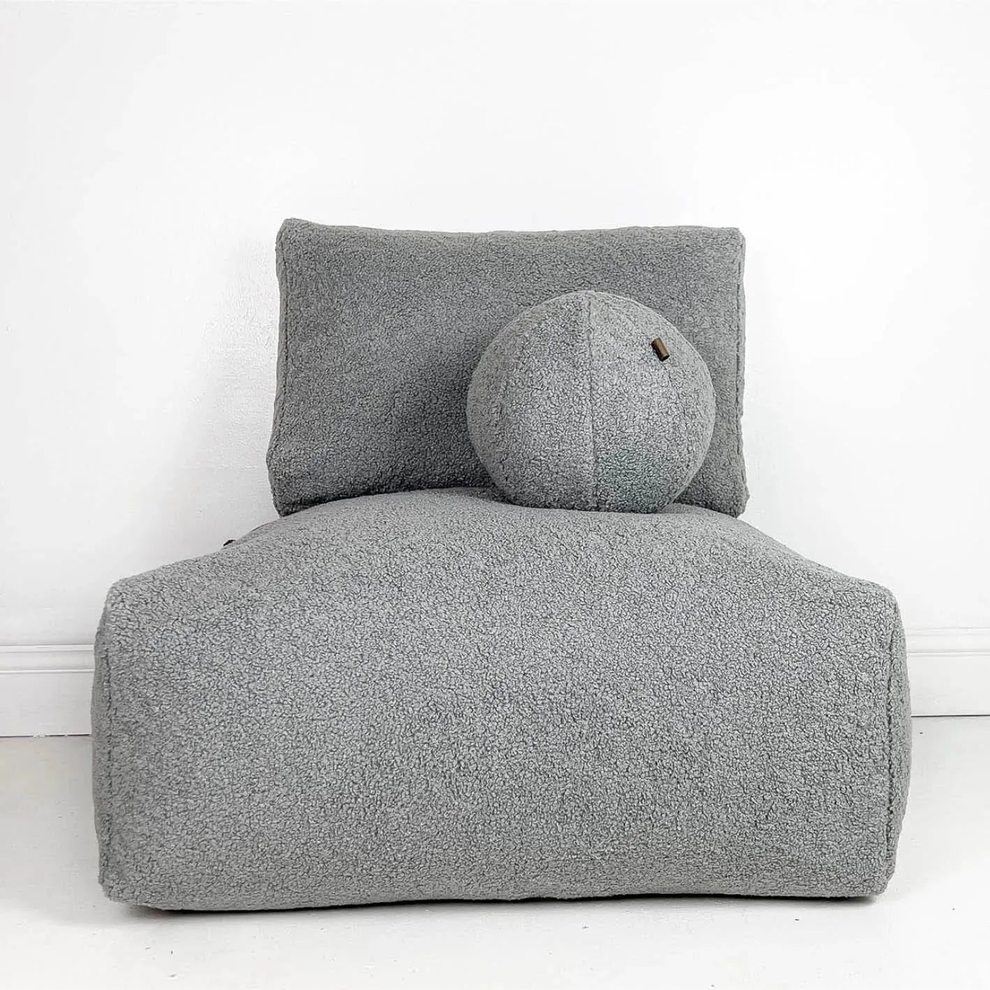 OOH POUF! Floor Cushion Set - Boucle Edition | Rozmiar: M | Kolor: Ivory Sand 2 Refurbished - N/A (Note: I could not find a well-known brand with refurbished available on Cerqular