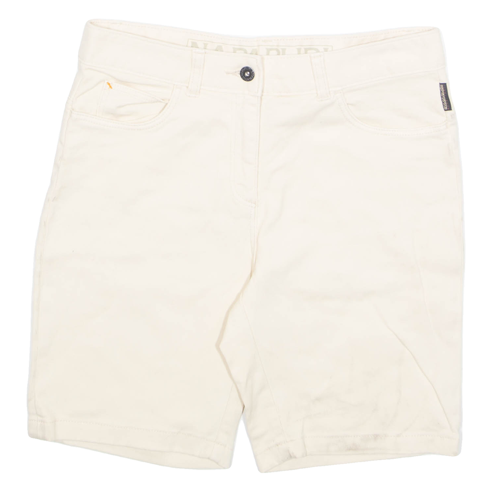 NAPAPIJRI Mens Denim Shorts Cream S W30 Refurbished - N/A refurbished available on Cerqular