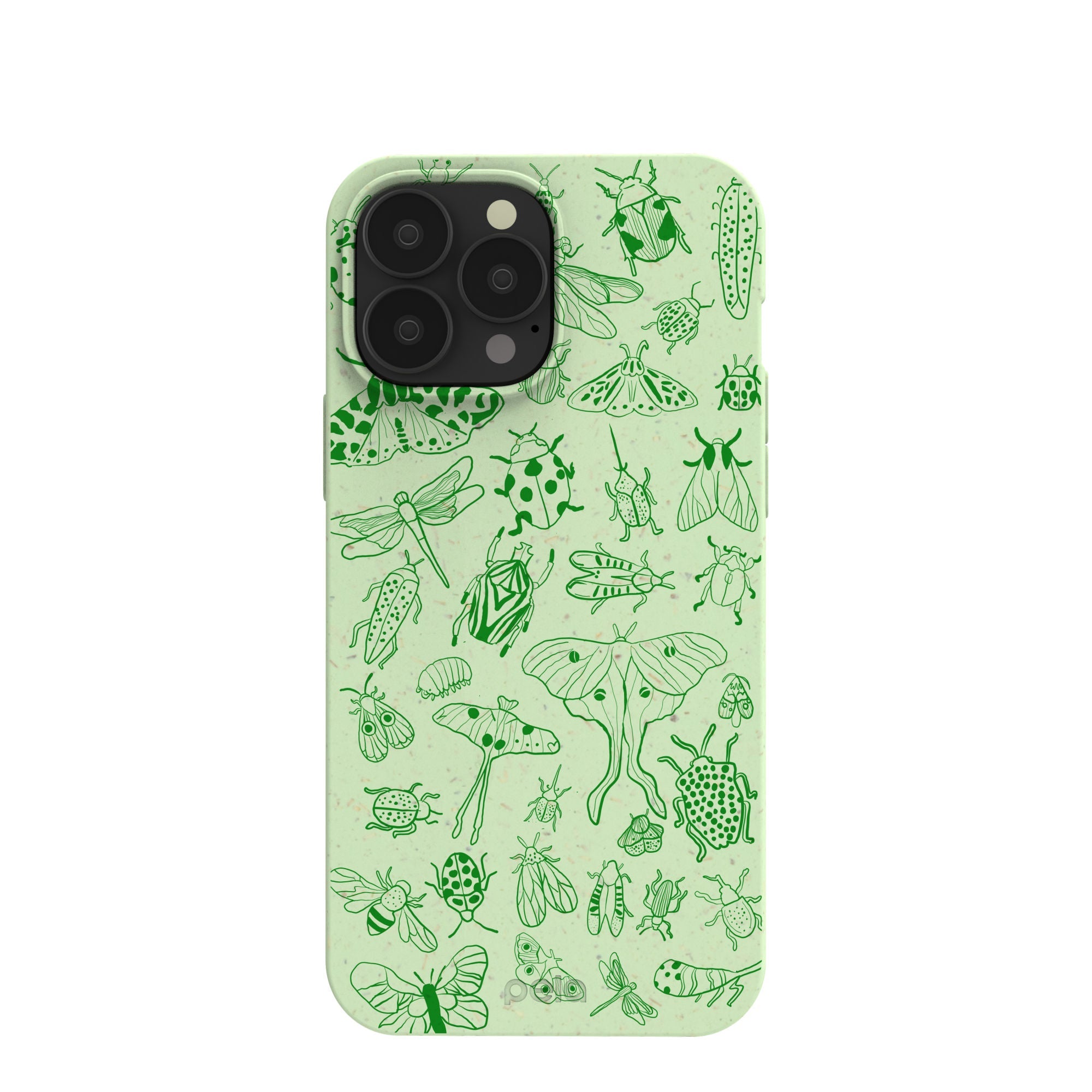 Sage Green Linear Entomology iPhone 13 Pro Max Case Refurbished - Pela Case refurbished available on Cerqular