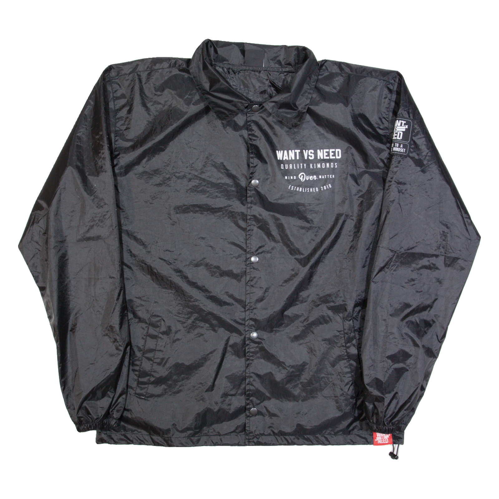WANT VS NEED Mens Coach Jacket Black USA L Refurbished - N/A refurbished available on Cerqular