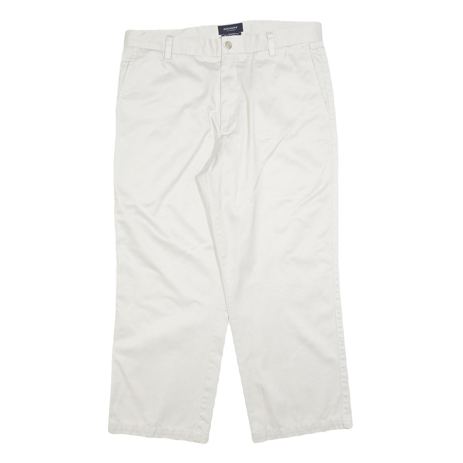 Buy DOCKERS Mens Regular White Cotton Blend Trousers W34 L26 Zip Closure Classic Fit Refurbished - $33.79 DOCKERS Mens Regular White Cotton Blend Trousers W34 L26 Zip Closure Classic Fit Refurbished - N/A refurbished available on Cerqular