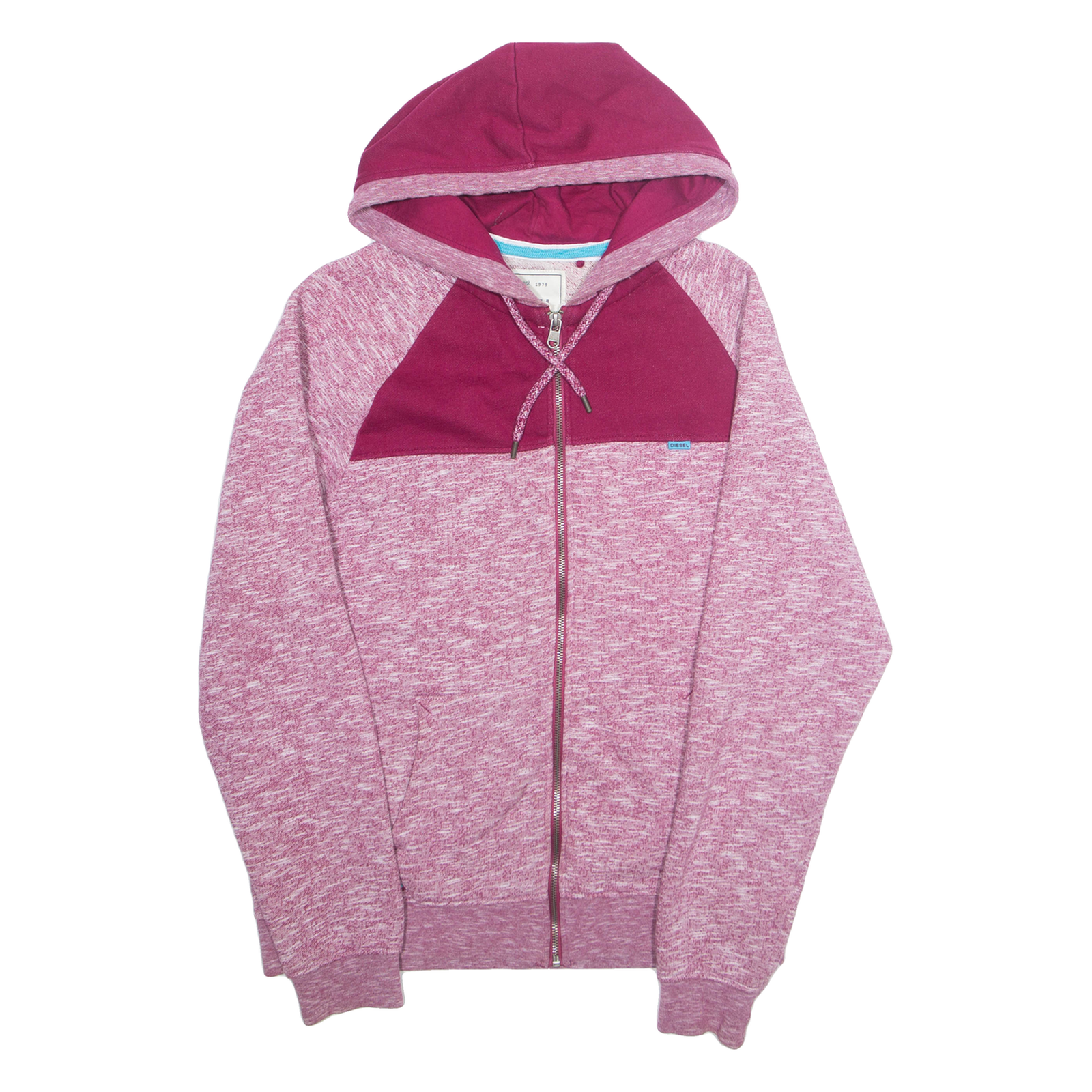 DIESEL Mens Maroon Hoodie Full Zip L Refurbished - N/A refurbished available on Cerqular