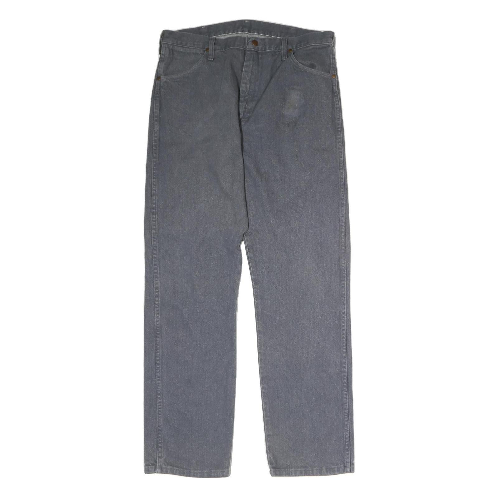 WRANGLER Mens Blue Regular Fit Straight Denim Medium Wash W34 L33 Classic Jeans Refurbished - N/A refurbished available on Cerqular