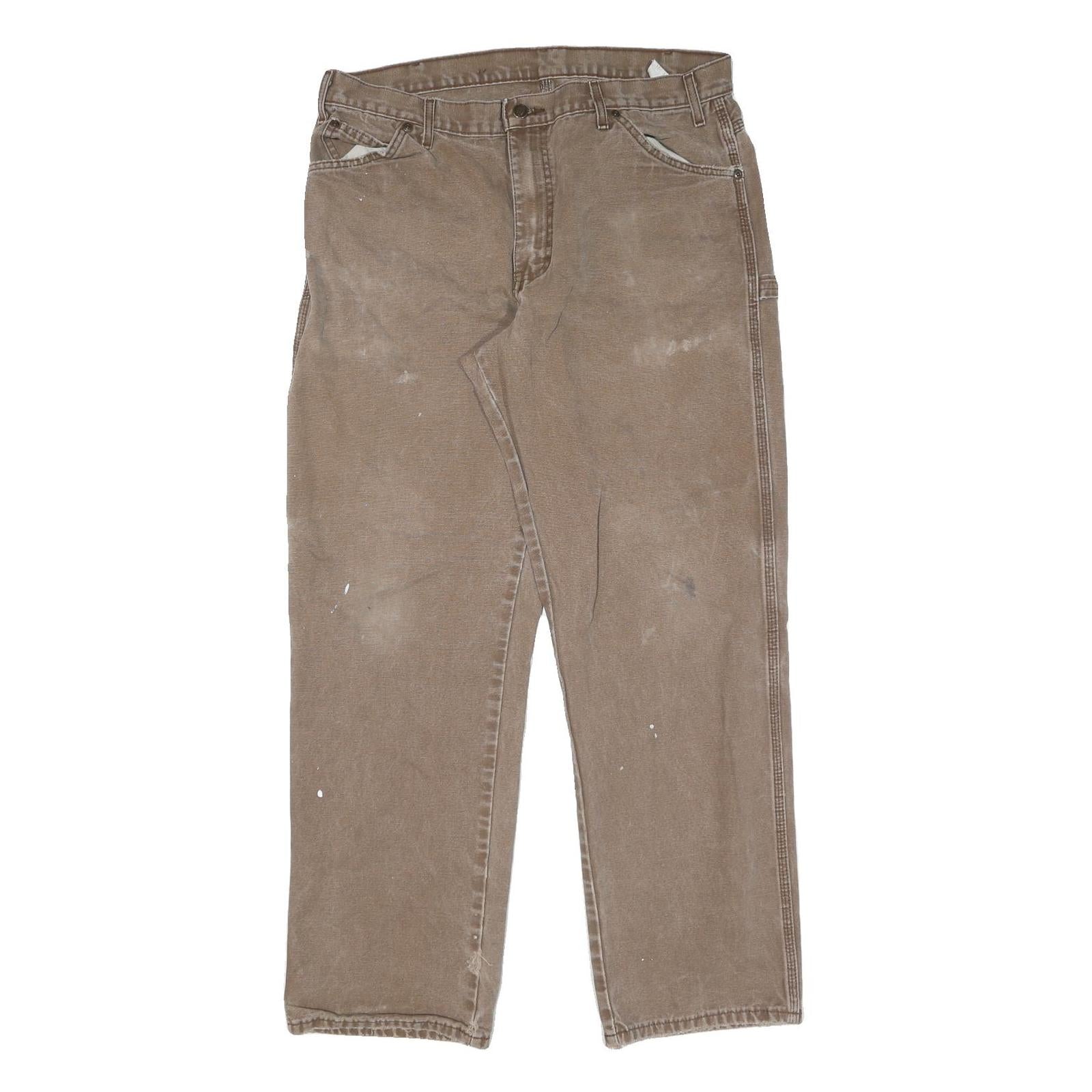 DICKIES Mens Jeans Beige Regular Straight Denim Medium W36 L32 Workwear Utility Refurbished - N/A refurbished available on Cerqular