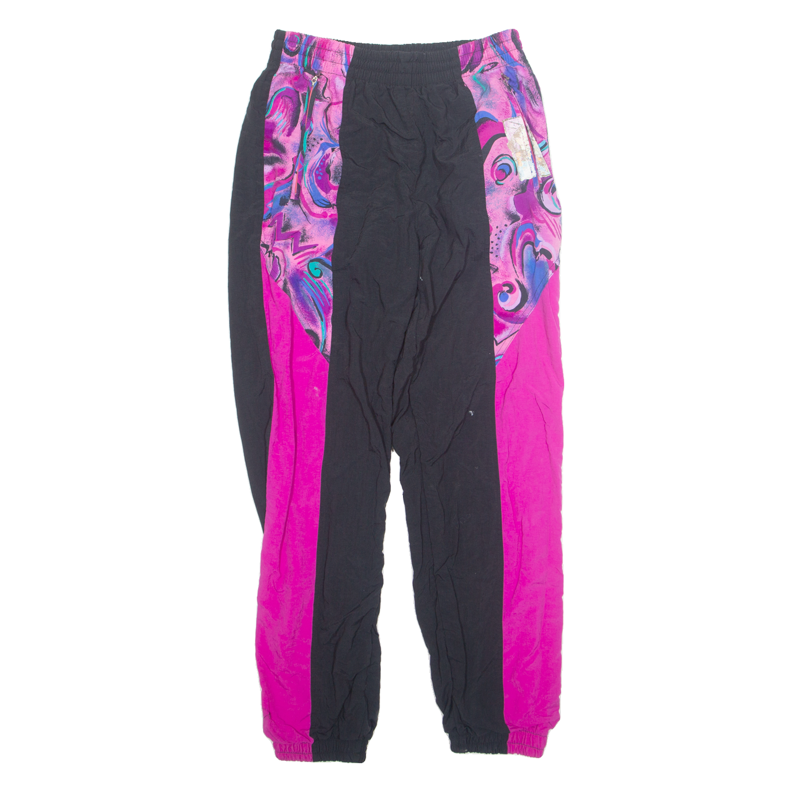 RODEO Womens Track Pants Black 90s Tapered S W28 L29 Refurbished - N/A refurbished available on Cerqular