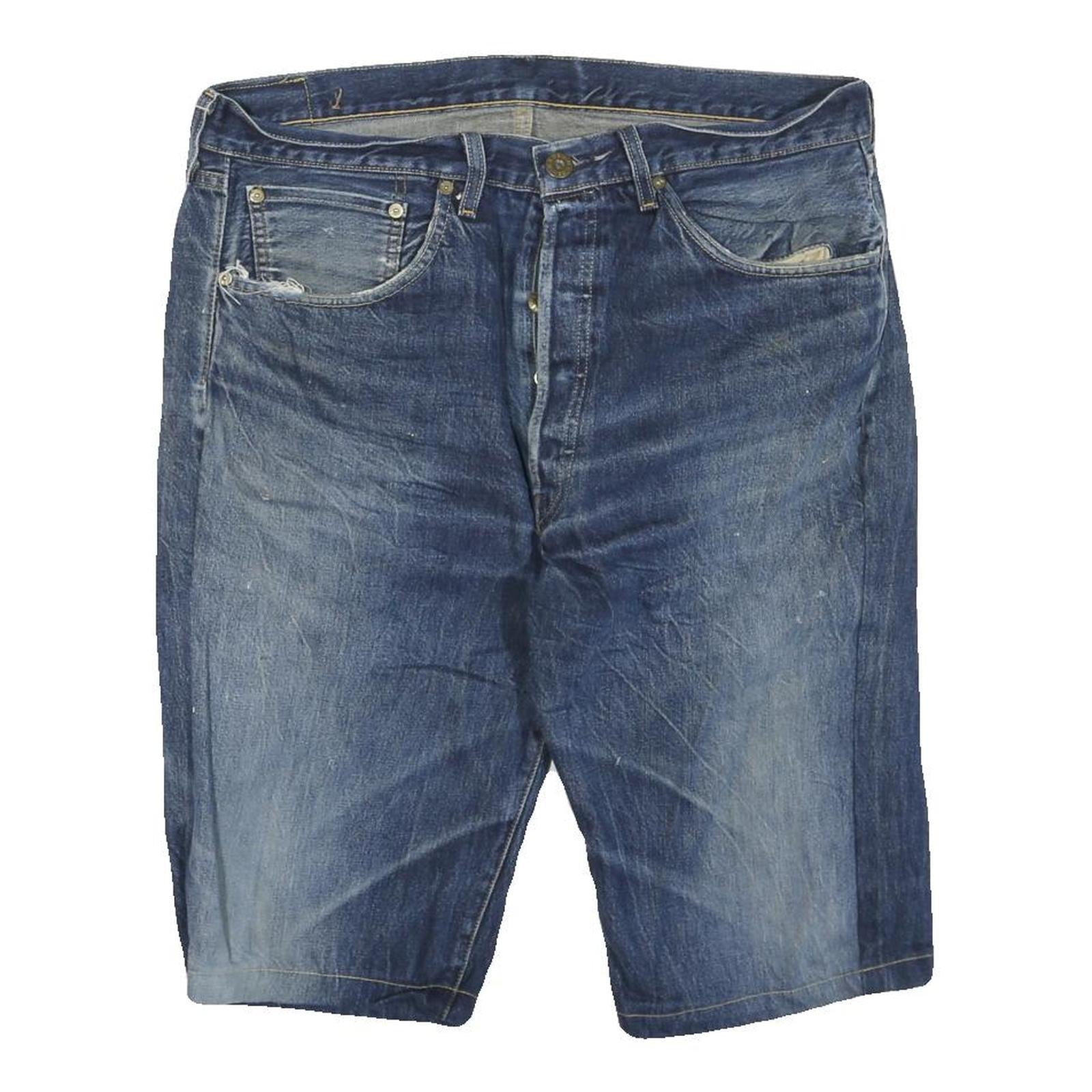 LEVI'S Mens Denim Blue Casual Shorts L W36 Cotton Blend Relaxed Fit Refurbished - N/A refurbished available on Cerqular