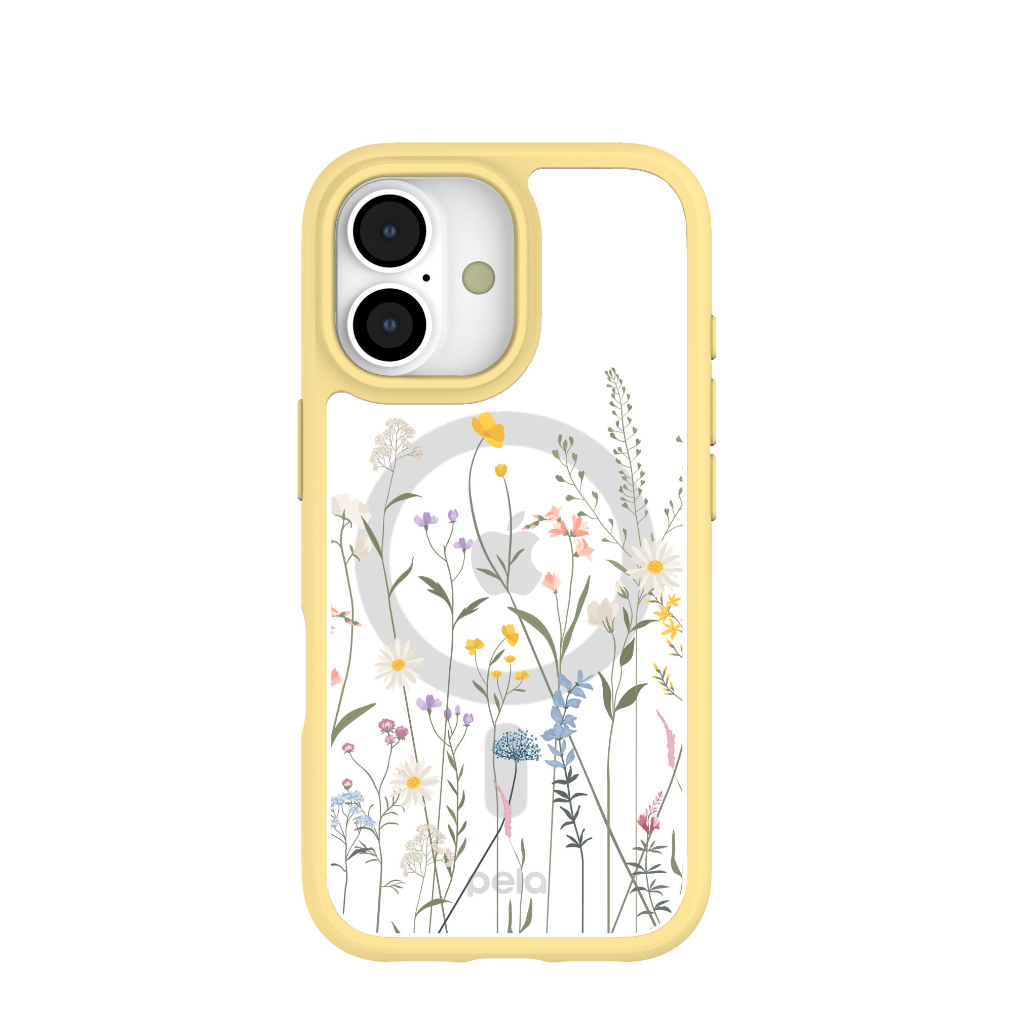 Clear Wanderflora iPhone 17 Case With Sunbeam Ridge (MagSafe included) Refurbished - Pela Case refurbished available on Cerqular