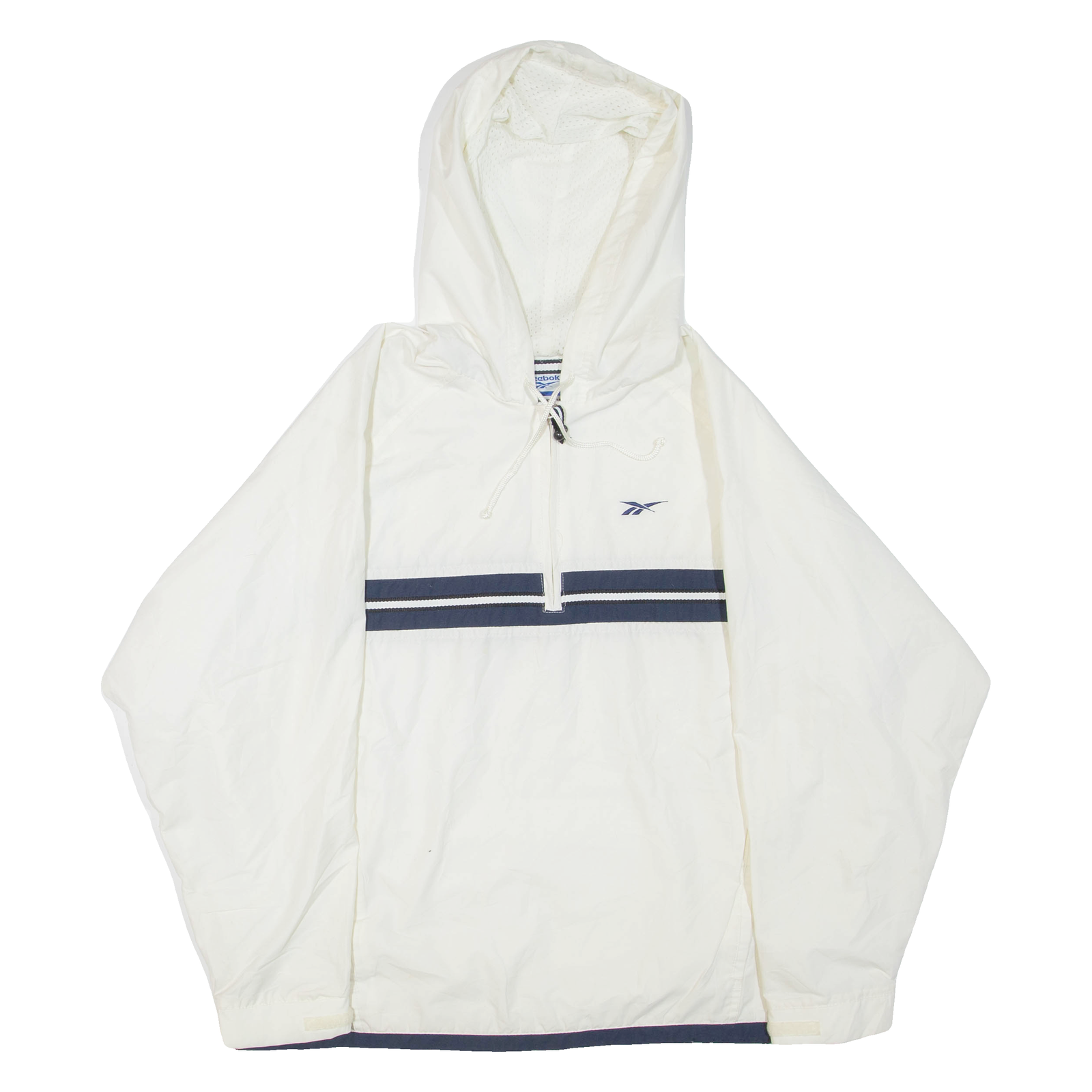 REEBOK Womens Pullover Jacket White Hooded UK 16 Refurbished - N/A refurbished available on Cerqular