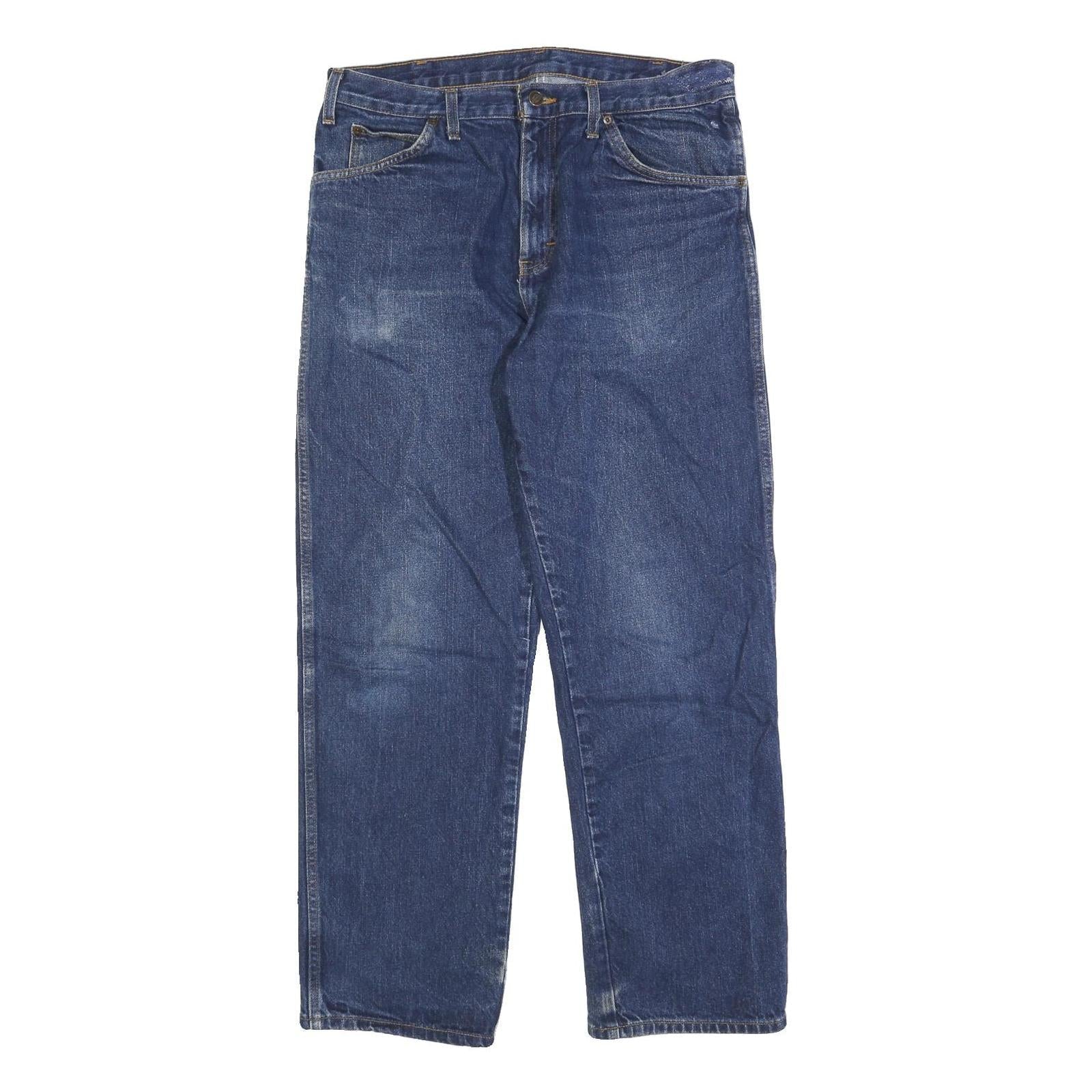 DICKIES Mens Blue Regular Fit Straight Denim Jeans W36 L32 Workwear Casual Refurbished - N/A refurbished available on Cerqular