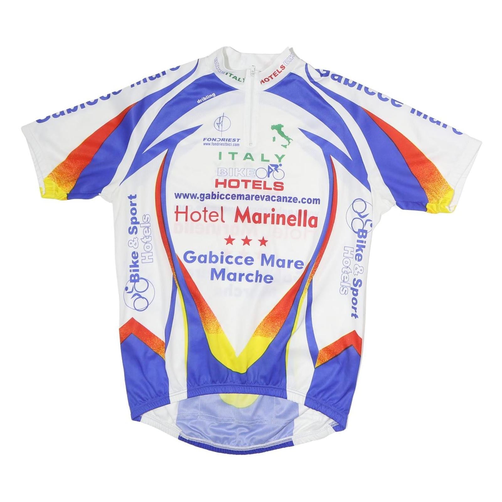 Mens White Blue & Red Graphic Cycling Jersey XL Short Sleeve 1/4 Zip Refurbished - N/A refurbished available on Cerqular