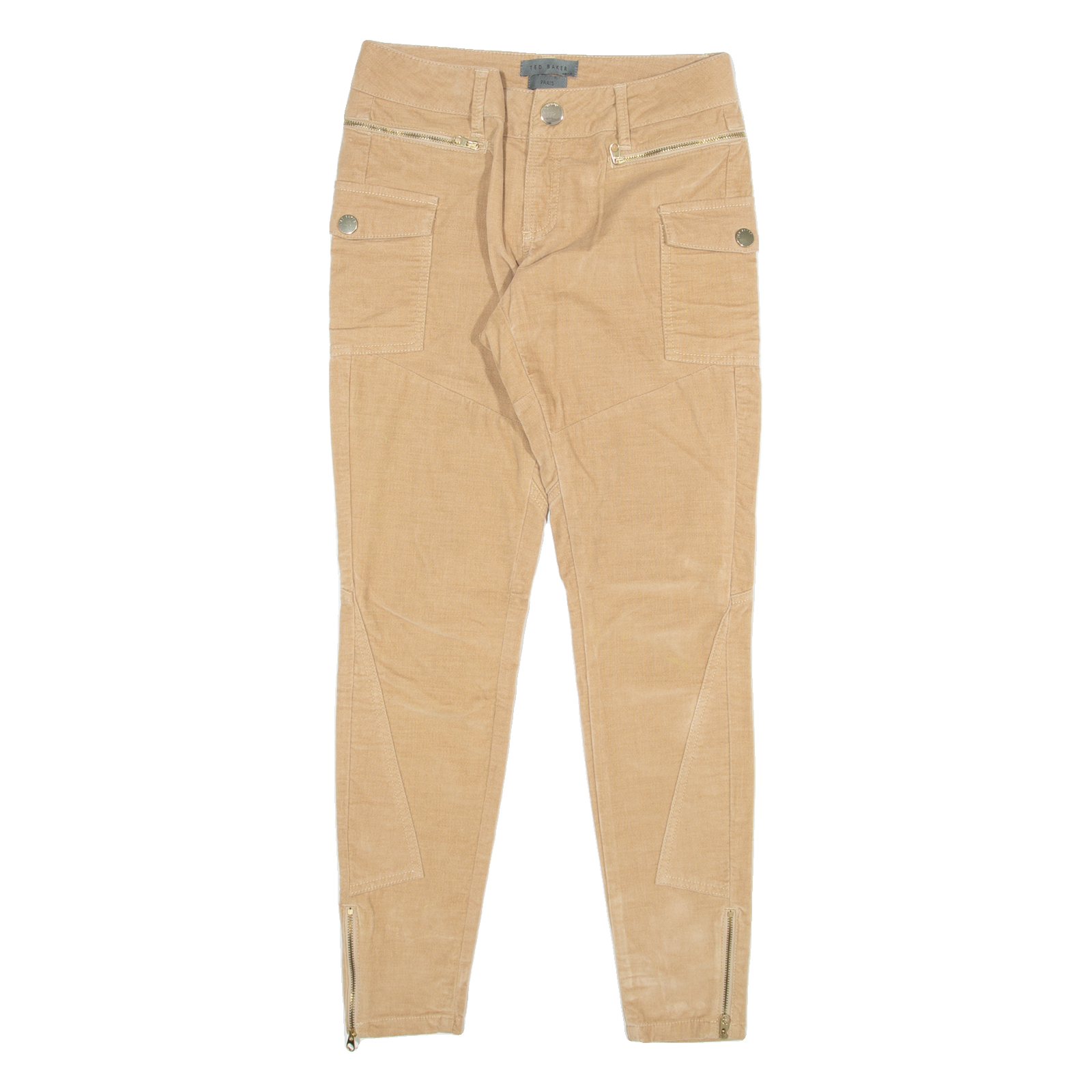 TED BAKER Womens Trousers Beige Slim Skinny W28 L29 Refurbished - N/A refurbished available on Cerqular