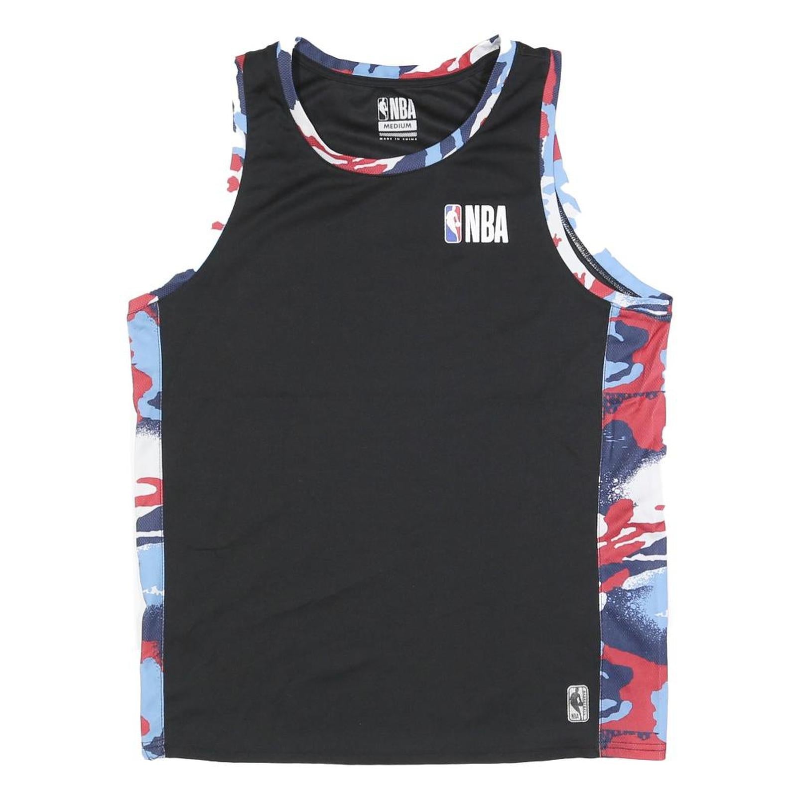 Buy NBA Mens Black & Red Blue Graphic Vest M Sleeveless Crew Neck Basketball T-Shirt Refurbished - $45.49 NBA Mens Black & Red Blue Graphic Vest M Sleeveless Crew Neck Basketball T-Shirt Refurbished - N/A refurbished available on Cerqular