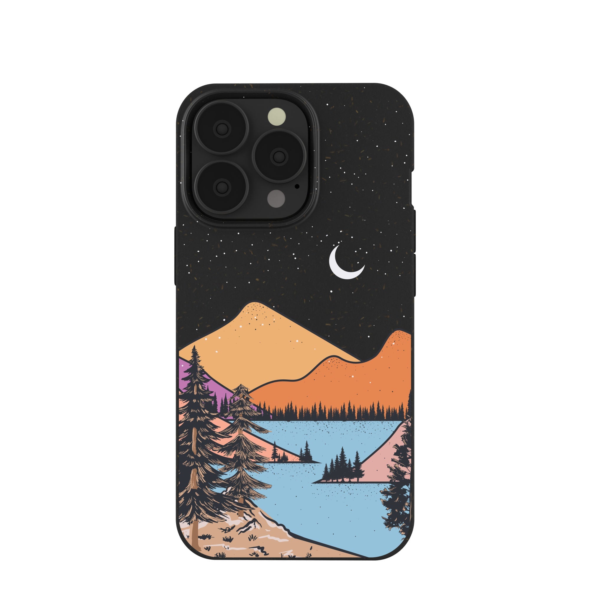Black Night Trails iPhone 13 Pro Case Refurbished - Pela Case refurbished available on Cerqular
