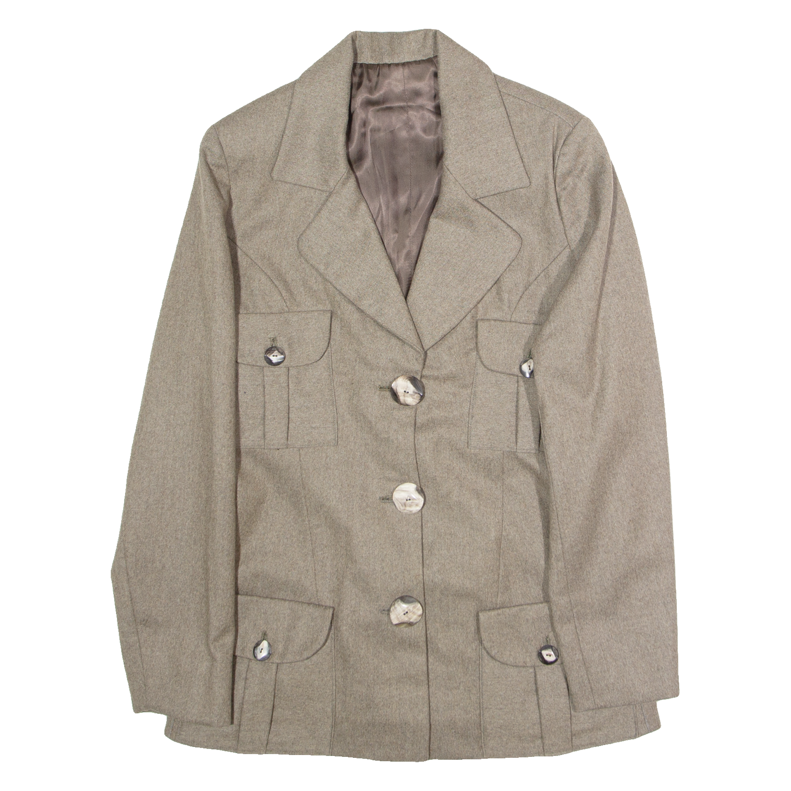 Womens Blazer Jacket Brown M Refurbished - N/A refurbished available on Cerqular