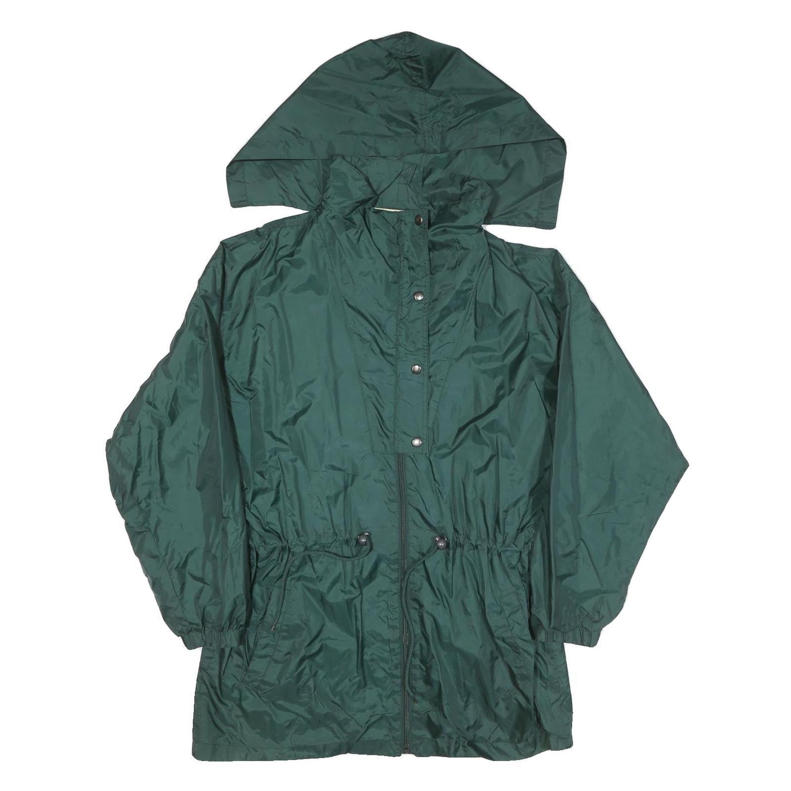 AS Womens Green Nylon Zip Jacket XL Shell Waterproof Outdoor Casual Refurbished - N/A refurbished available on Cerqular