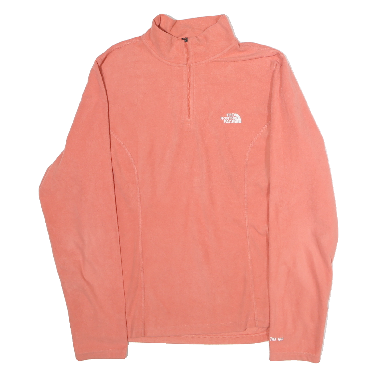 THE NORTH FACE Womens Pink 1/4 Zip L Fleece Sweatshirt Outdoor Activewear Refurbished - N/A refurbished available on Cerqular