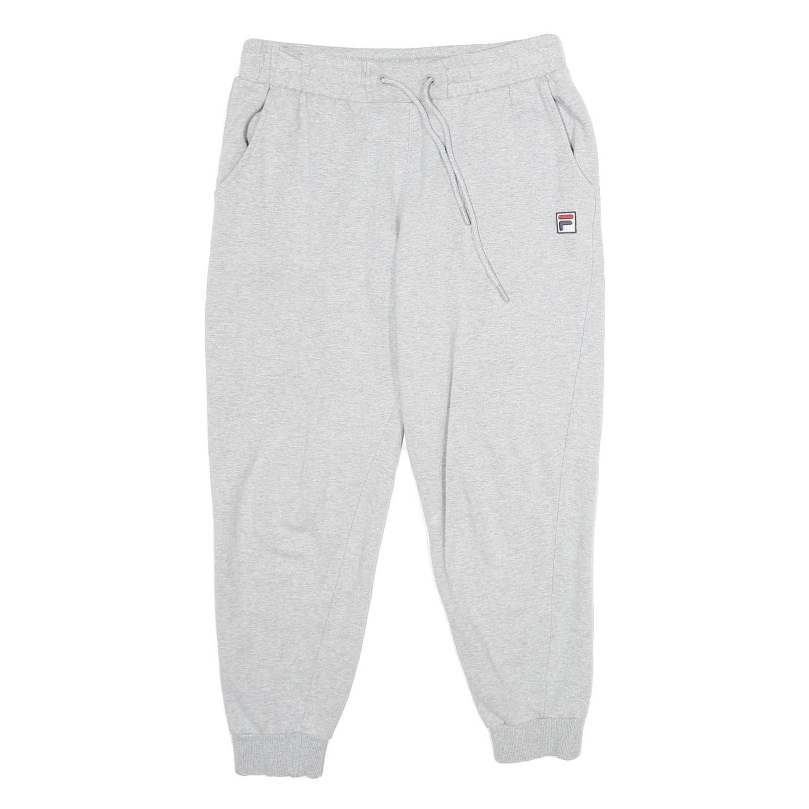 FILA Mens Joggers Grey S W30 L25 Slim Tapered Cotton Blend Casual Track Pants Refurbished - N/A refurbished available on Cerqular
