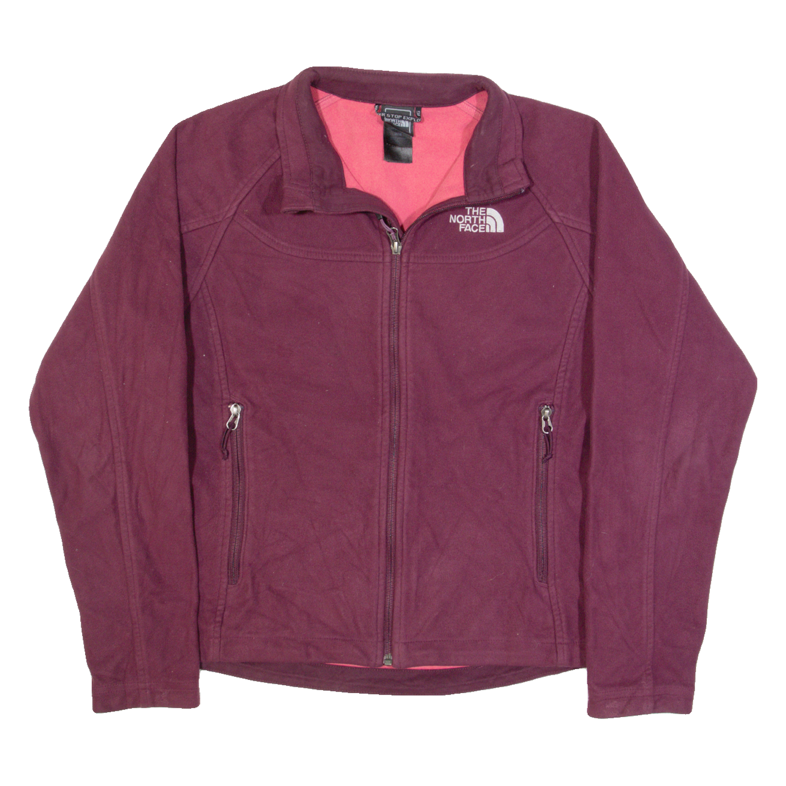 THE NORTH FACE Womens Fleece Jacket Maroon M Refurbished - N/A refurbished available on Cerqular