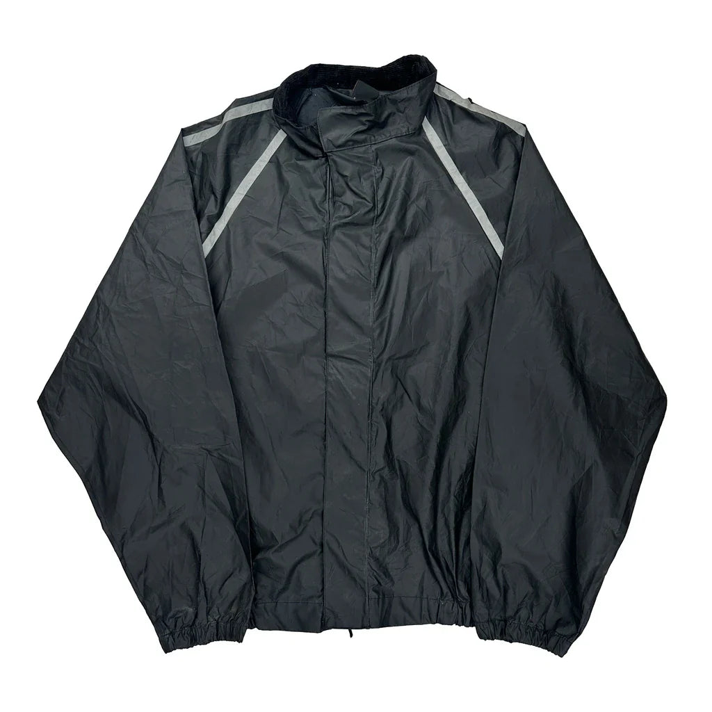 An American Legend Harley Davidson Jacket - Medium Black Nylon Refurbished - Thrifted (note: this is a term often used to describe second- refurbished available on Cerqular