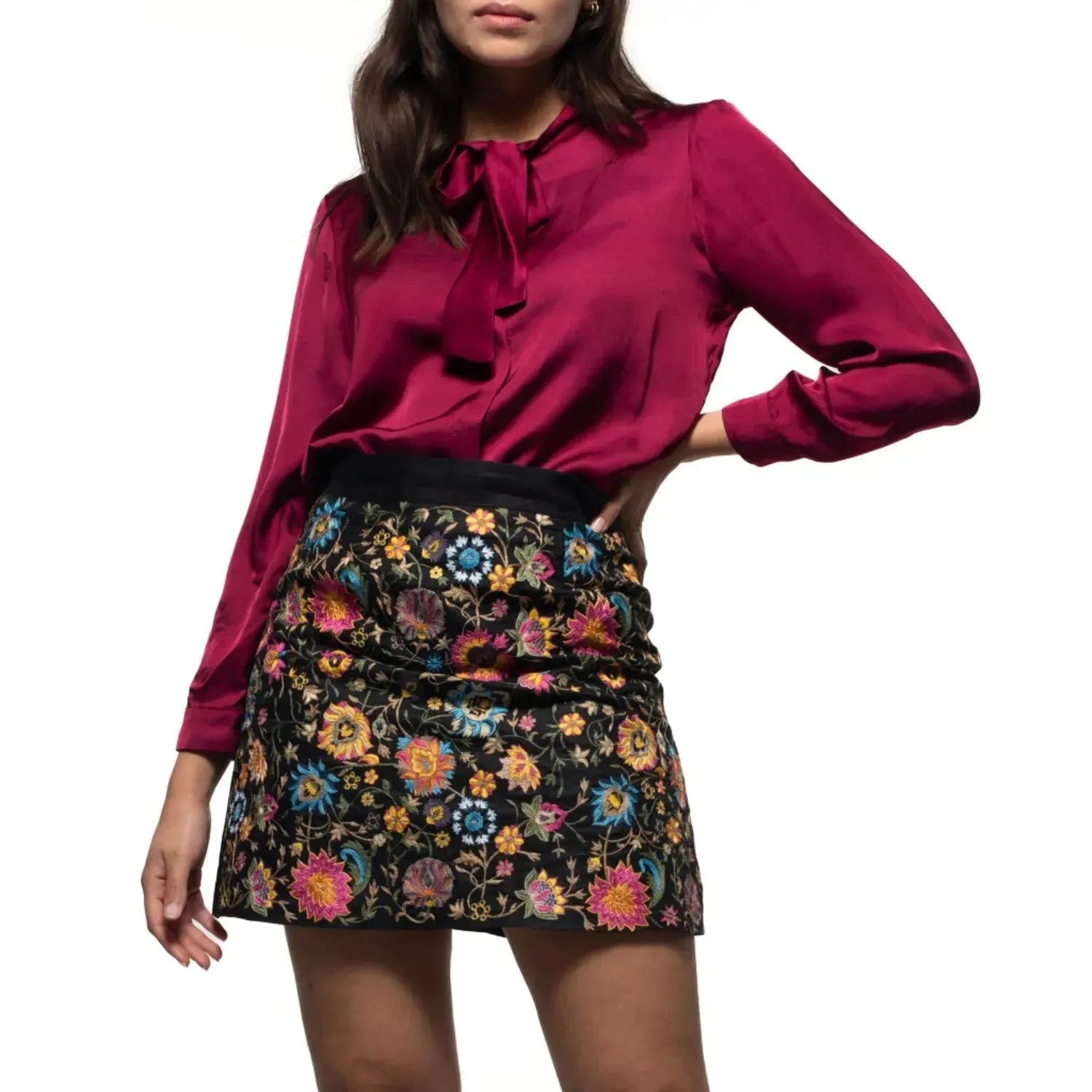 Eros Mini Skirt | Color: Black | Size: S Refurbished - Kurinji (This is a lesser-known brand, but it still exists refurbished available on Cerqular