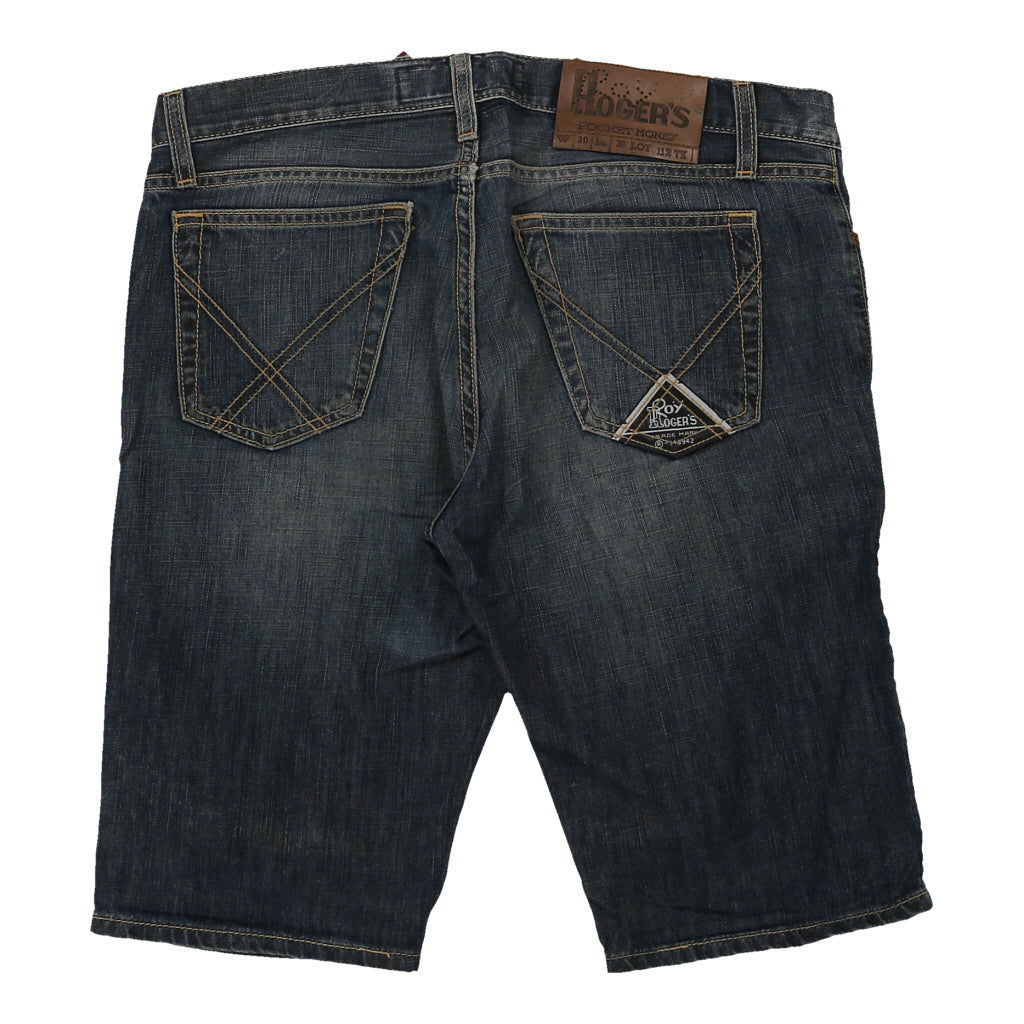 Roy Rogers Denim Shorts - 34W 12L Blue Cotton | Size: 34"" waist Refurbished - Thrifted (note: this is a term often used to describe second- refurbished available on Cerqular