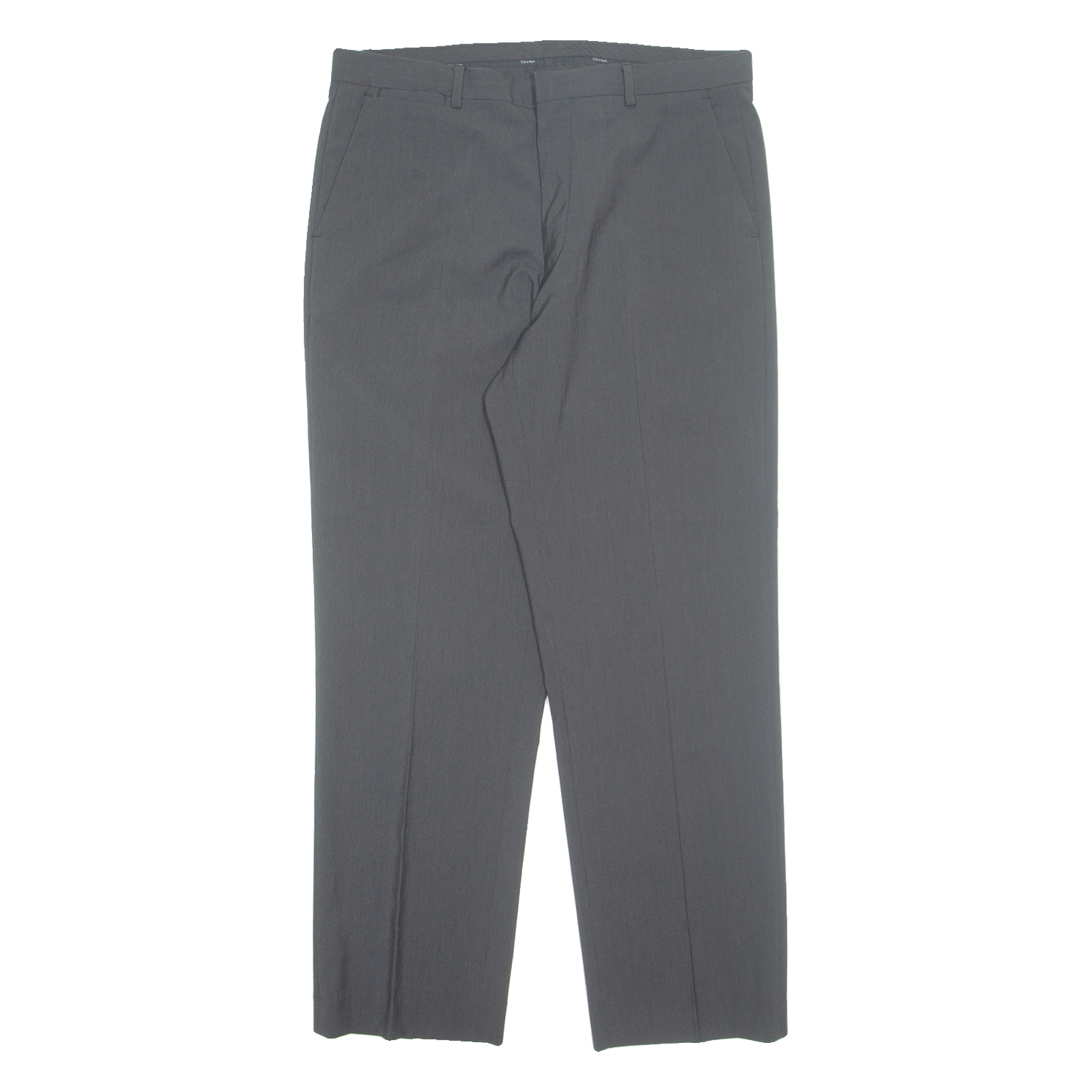 CALVIN KLEIN Chino Mens Trousers Grey Regular Straight W32 L29 Refurbished - N/A refurbished available on Cerqular