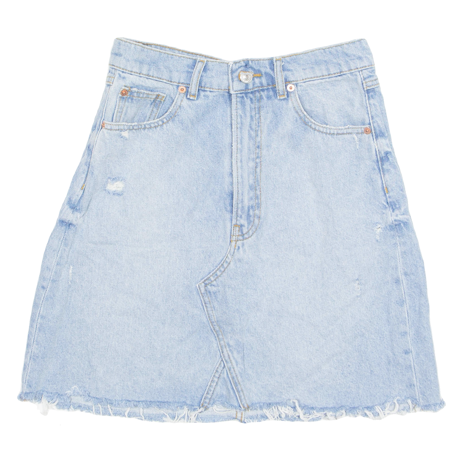 ZARA Womens Mini Skirt Blue Short S Refurbished - N/A refurbished available on Cerqular