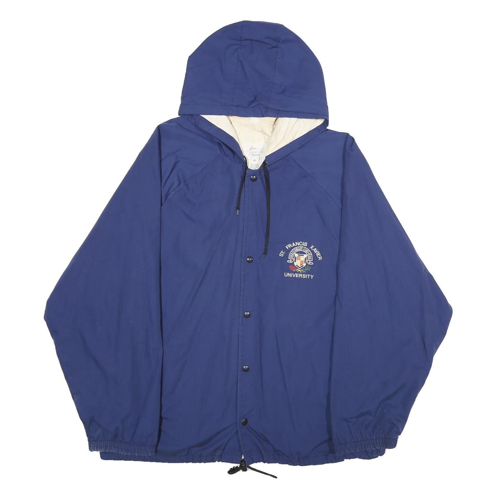 AVON Mens Blue St Francis Xavier University Jacket XL Polyester Blend Plain Refurbished - N/A refurbished available on Cerqular