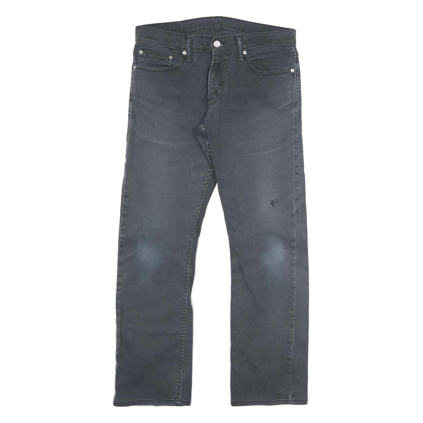 LEVI'S 514 Mens Jeans Black Slim Straight Denim Medium W33 L30 Classic Style Refurbished - N/A refurbished available on Cerqular