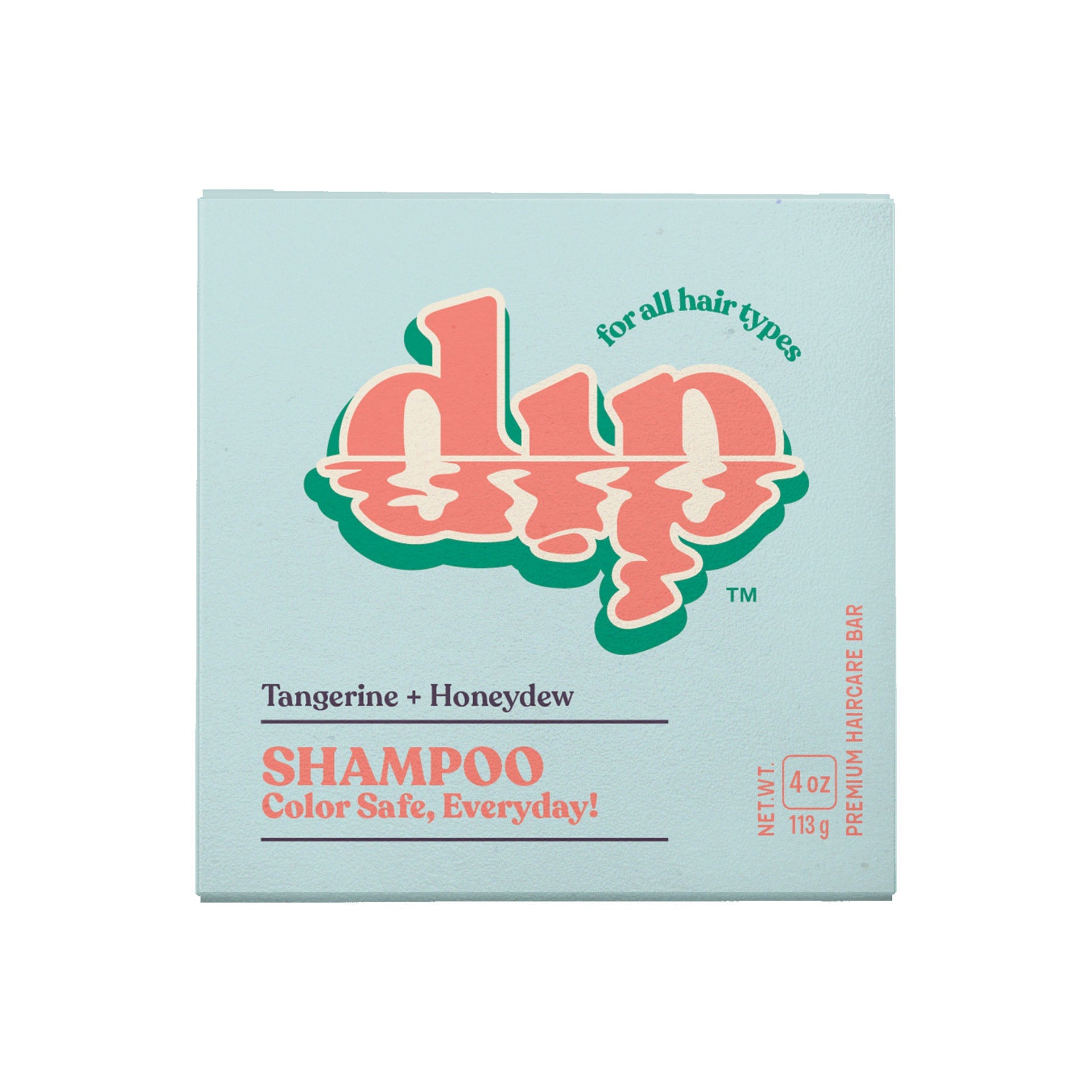 Color Safe Shampoo Bar for Every Day - Tangerine & Honeydew | Size: 4 oz Refurbished - Dip Sustainable Hair Care refurbished available on Cerqular