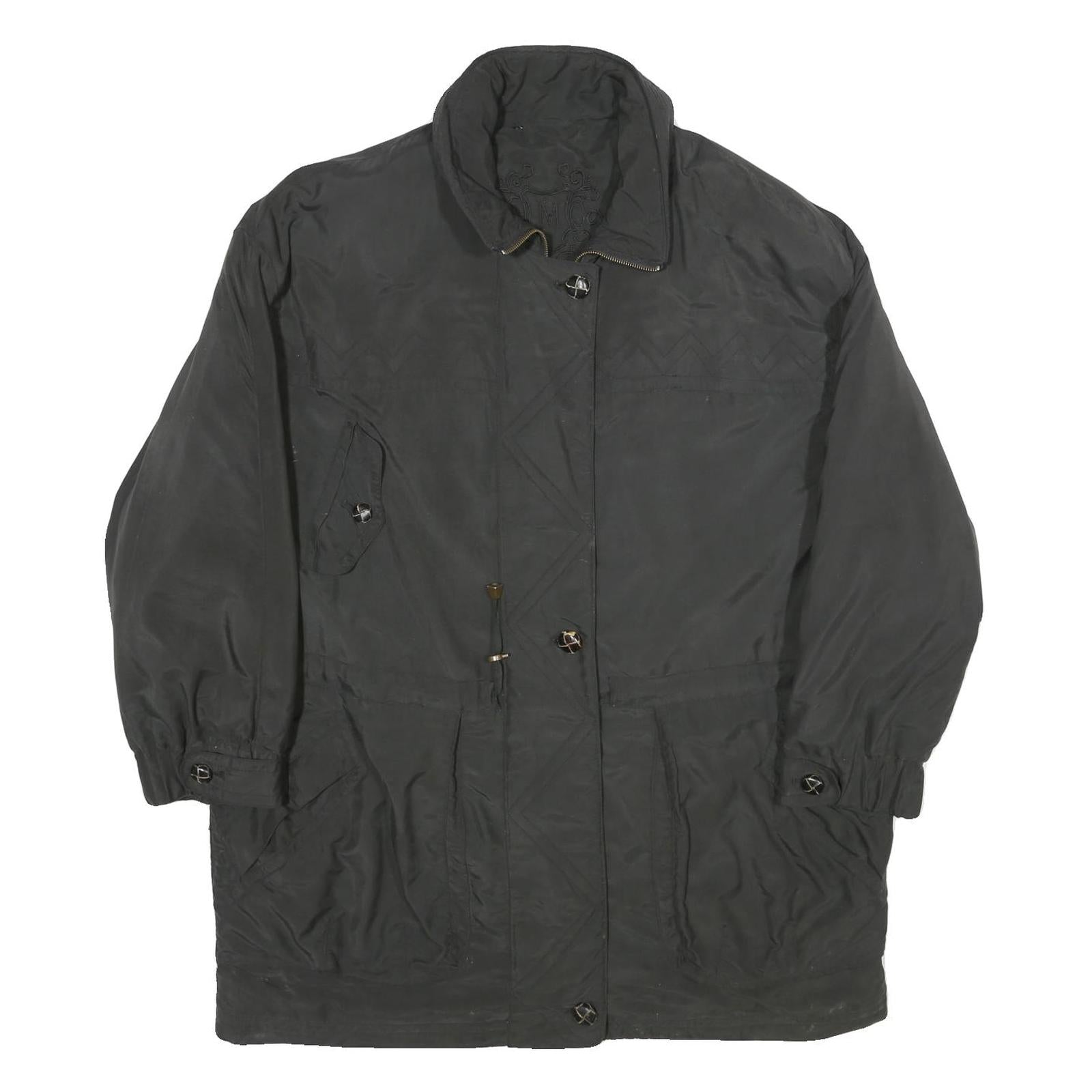 HMC Womens Black Zip Jacket XL Polyester Plain Casual Outerwear Refurbished - N/A refurbished available on Cerqular