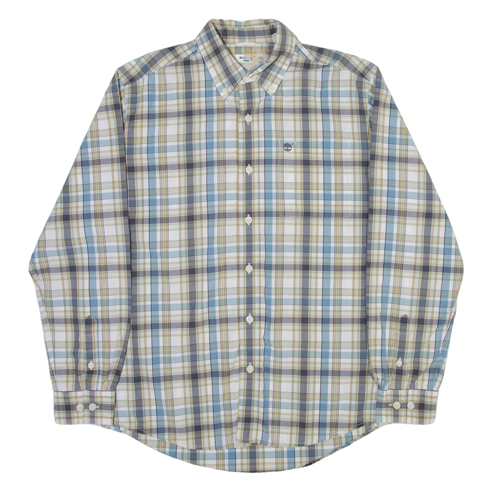 TIMBERLAND Mens Shirt Grey Check Long Sleeve M Refurbished - N/A refurbished available on Cerqular