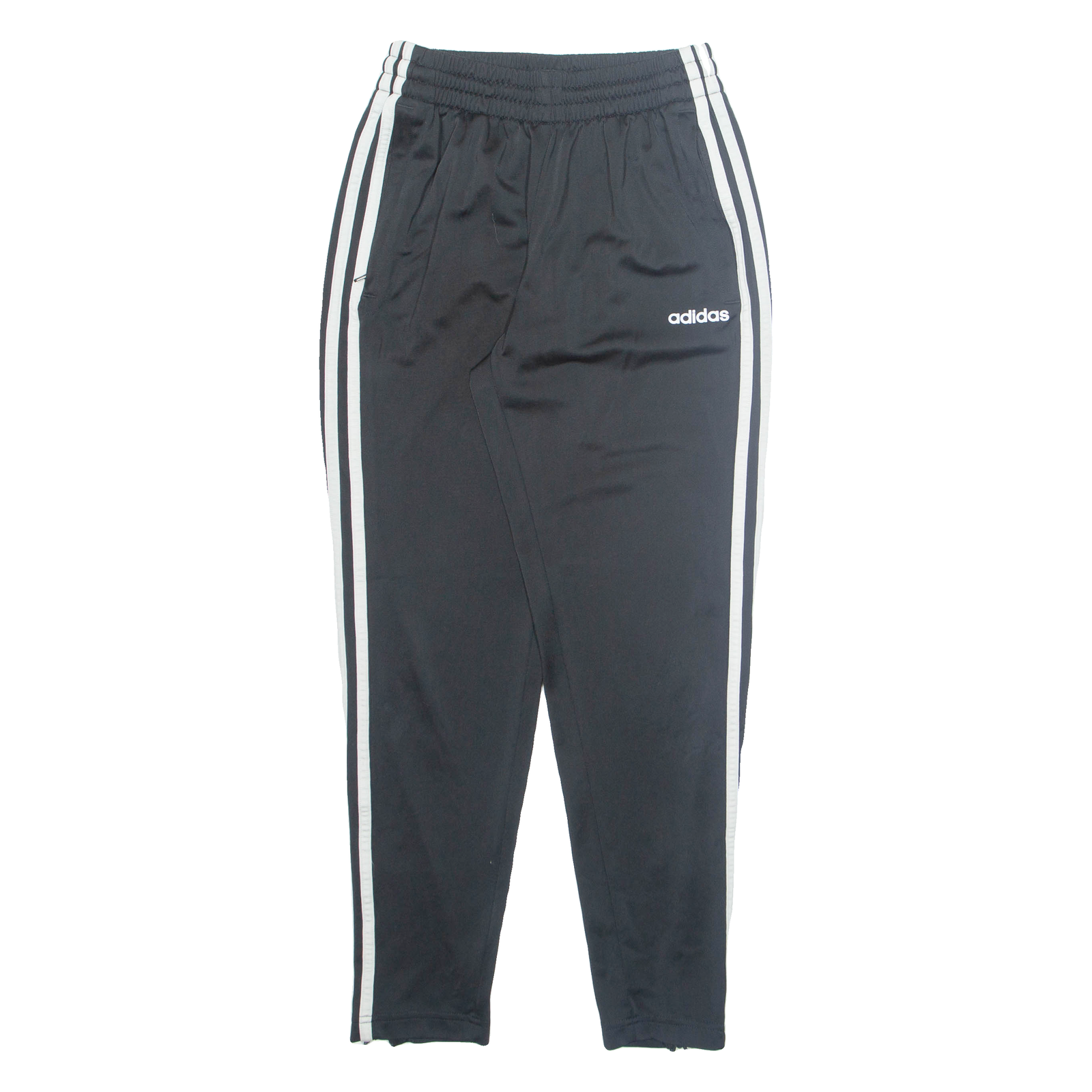 ADIDAS Mens Joggers Black Tapered XS W24 L26 Refurbished - N/A refurbished available on Cerqular